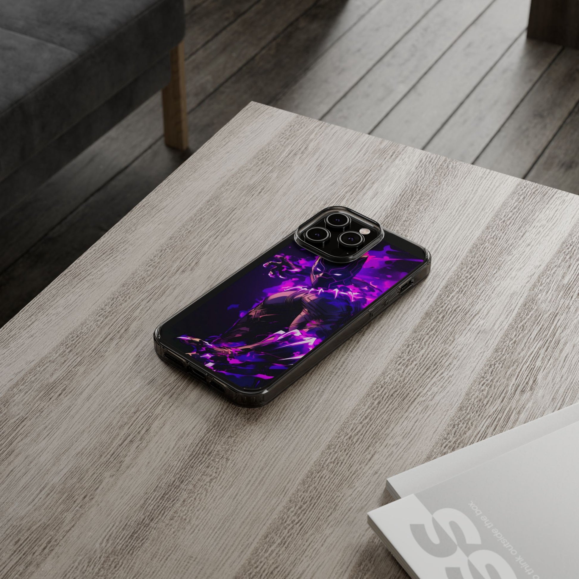 King of Wakanda Super Black Panther iPhone & Samsung Case, Wireless Charging compatible