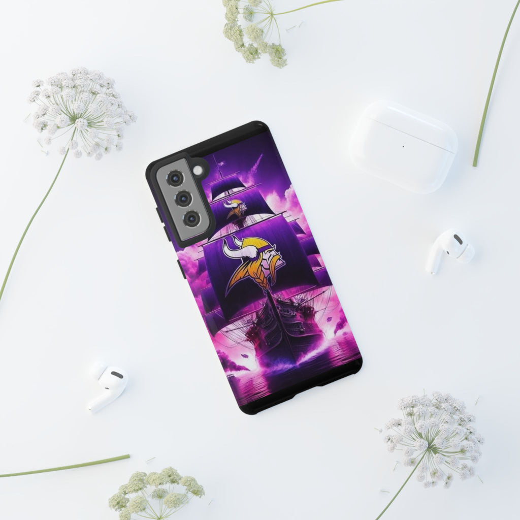 Minnesota Vikings Ship Football Phone Case, Tough Cases for iPhones, Samsung, and Pixel