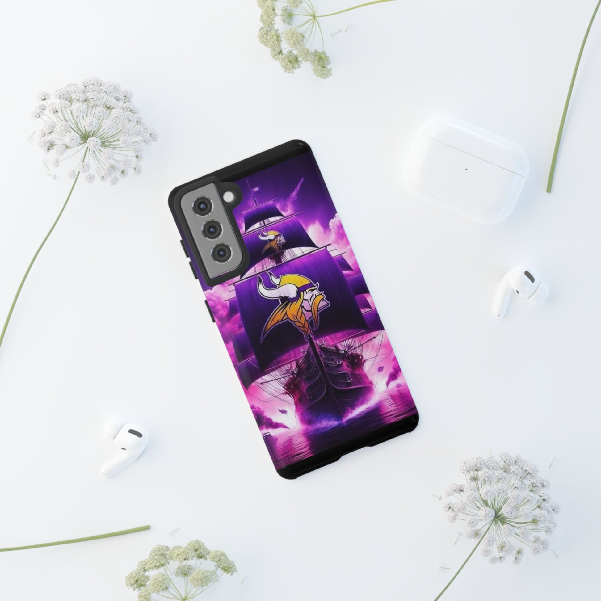 Minnesota Vikings Ship Football Phone Case, Tough Cases for iPhones, Samsung, and Pixel
