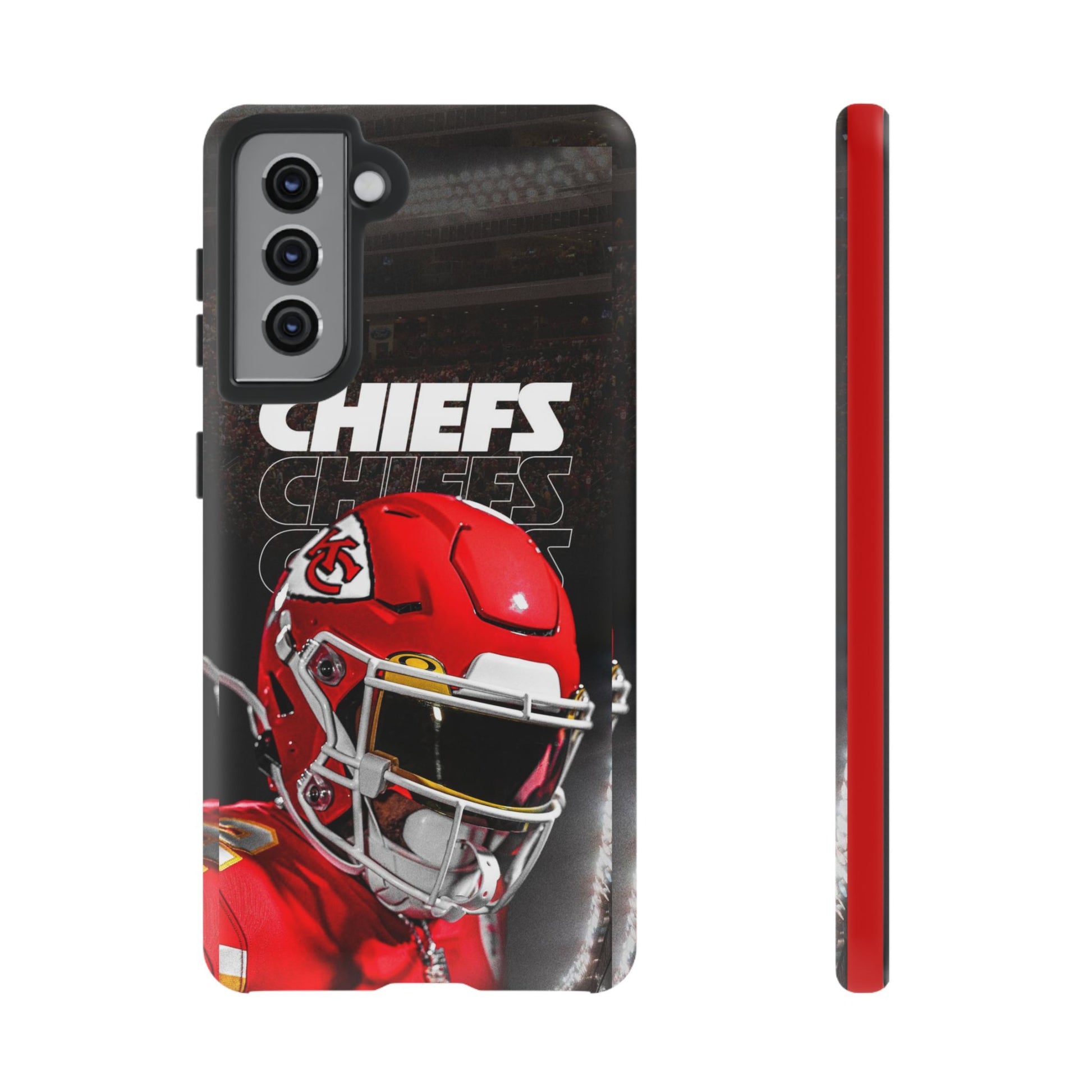 Kansas City Chiefs Football Helmet Logo Tough Cases for iPhones, Samsung, and Pixel