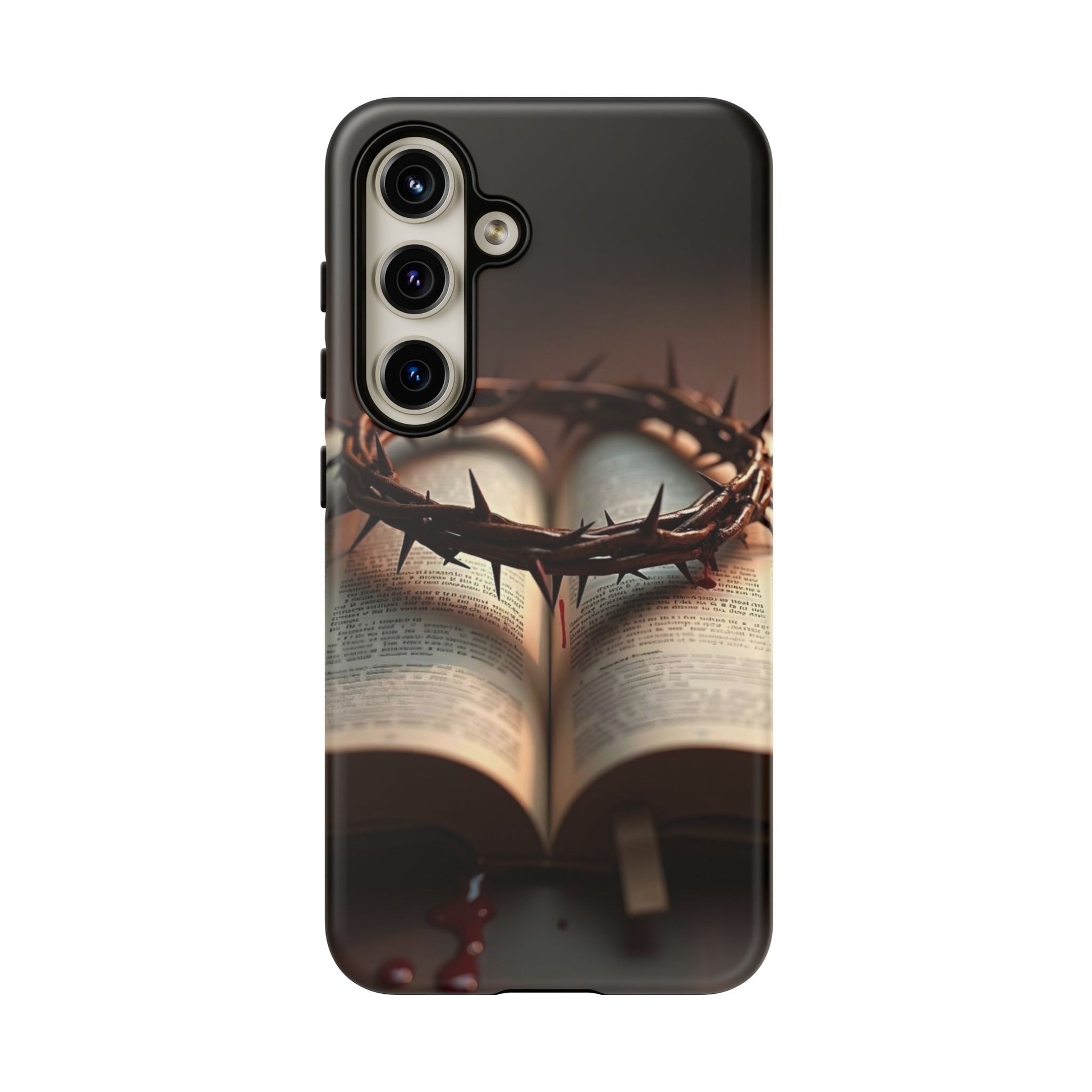 Crown of Thorns and Bible Christian Tough Cases for iPhones, Samsung, and Pixel