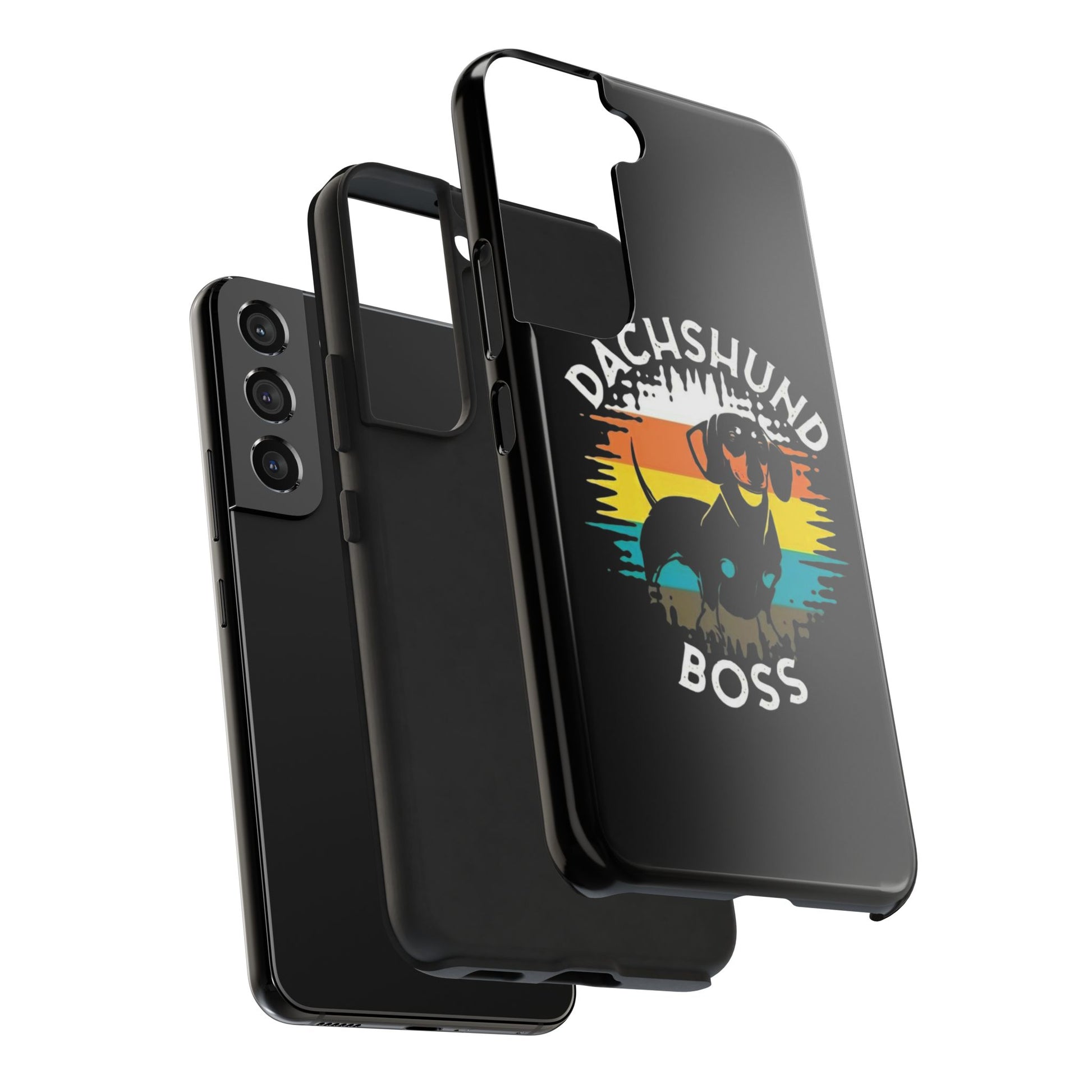 Dachshund Boss Theme Phone Cases for iPhones & Samsung Phones