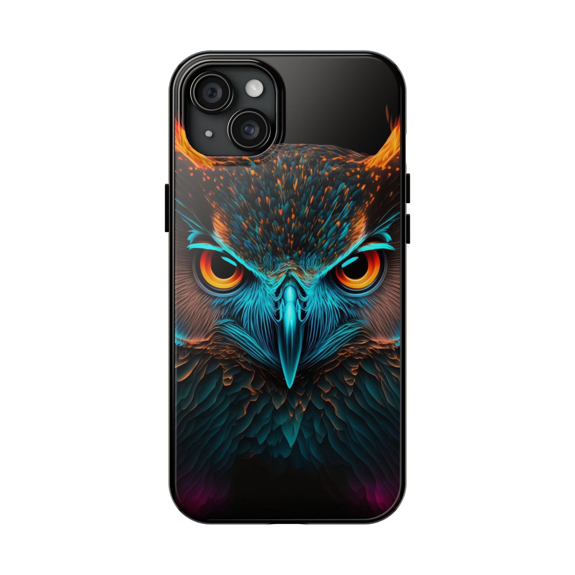 Neon Owl Theme Phone Cases for iPhones & Samsung Phones
