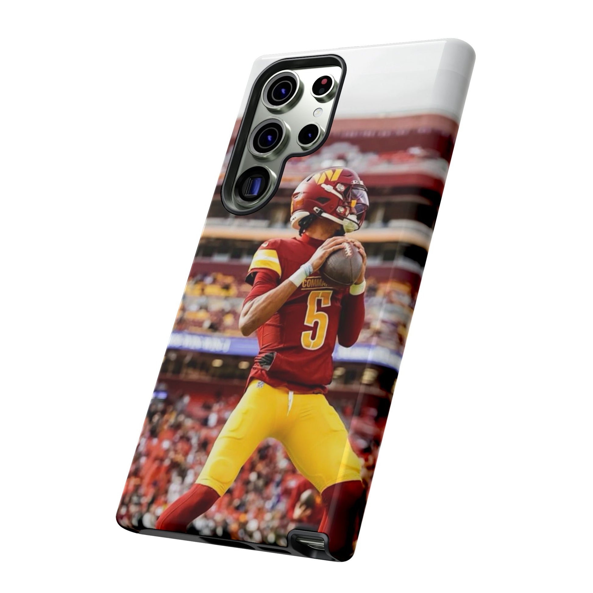 Jayden Daniels Washington Football Tough Cases for iPhones, Samsung, and Pixel