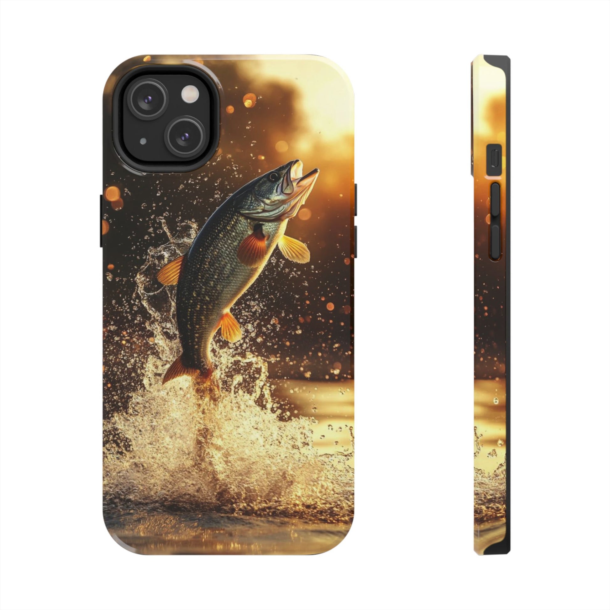 Jumping Bass Fish Theme Phone Cases for iPhones & Samsung Phones