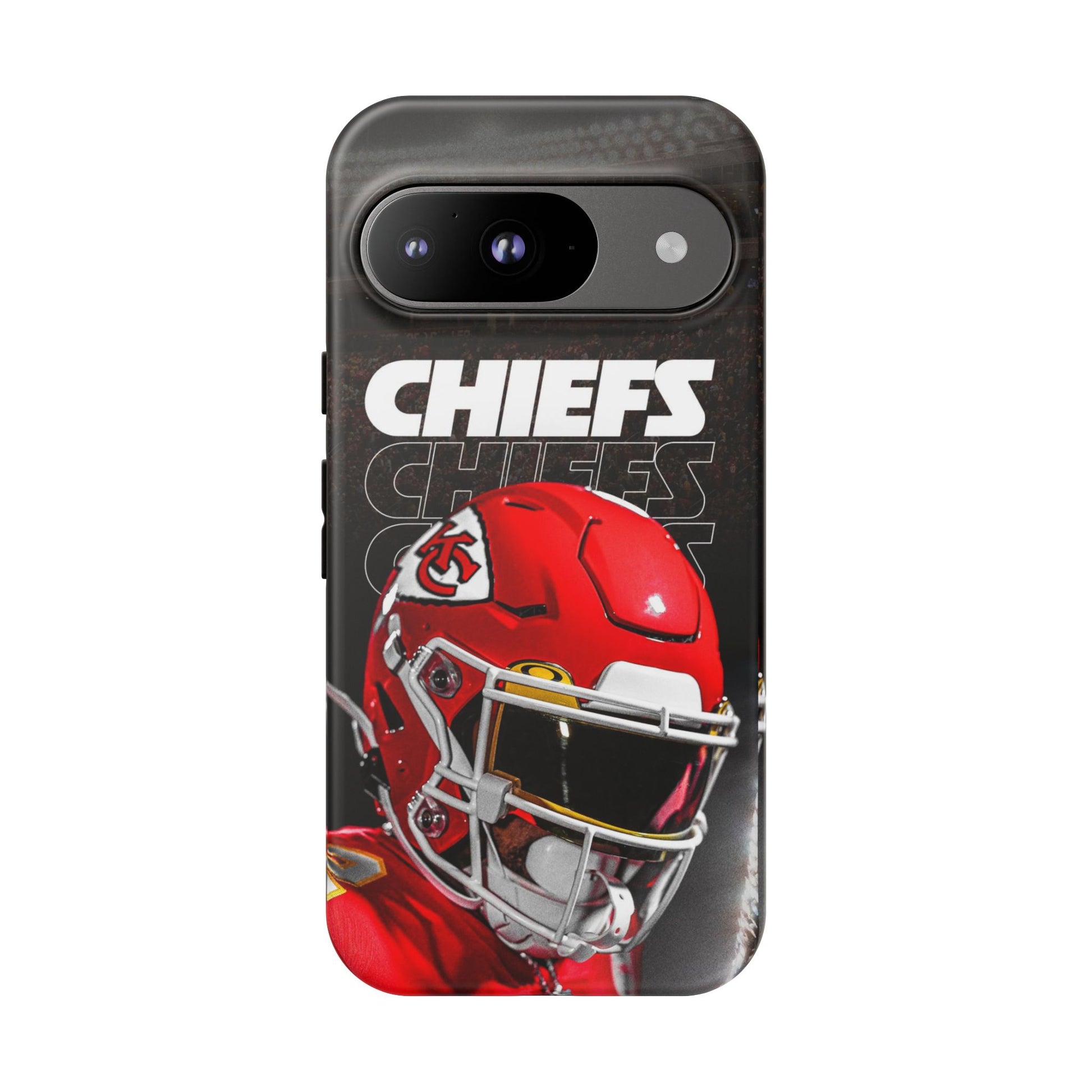 Kansas City Chiefs Football Helmet Logo Tough Cases for iPhones, Samsung, and Pixel