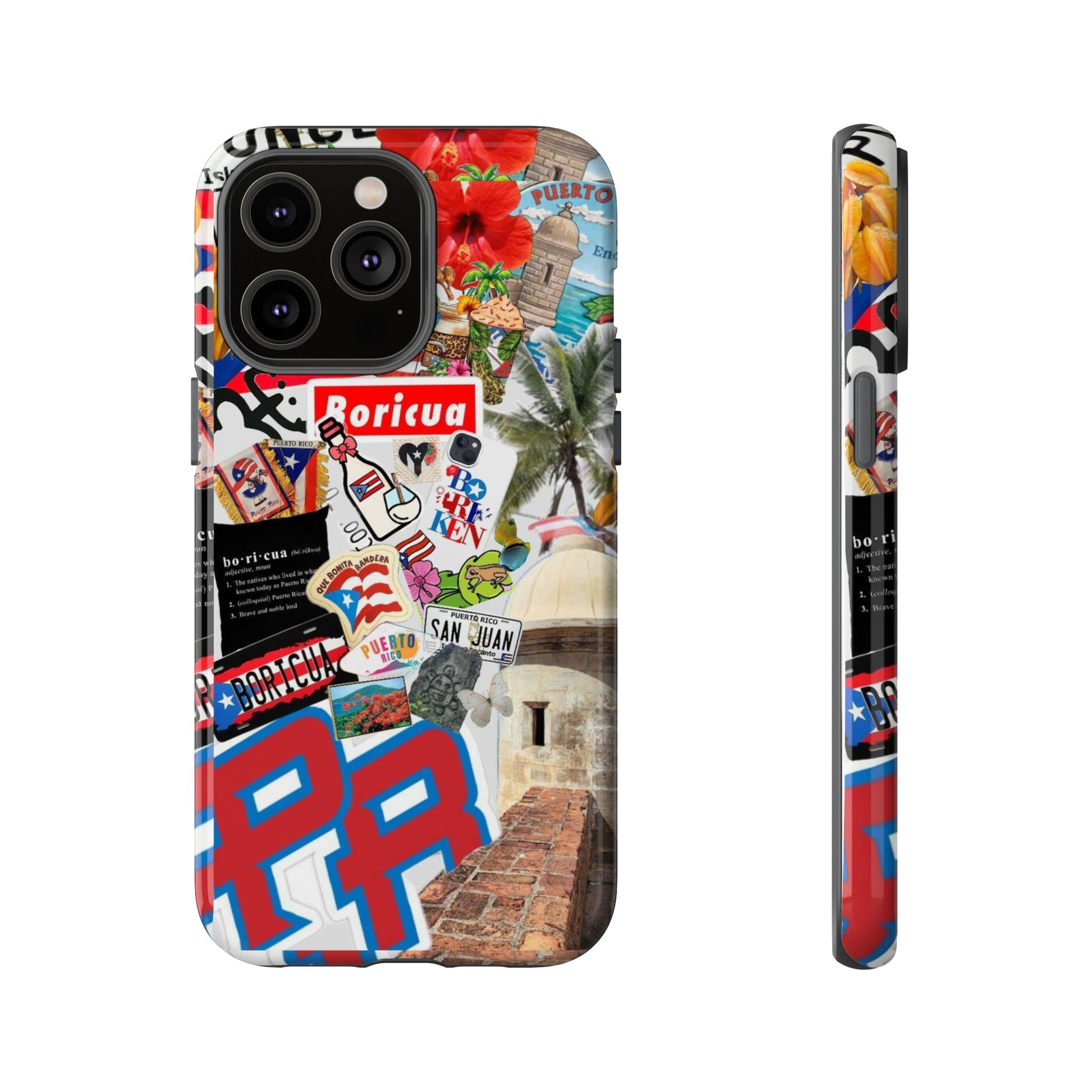 Puerto Rico Boricua Art Tough Cases for iPhones, Samsung, and Pixel