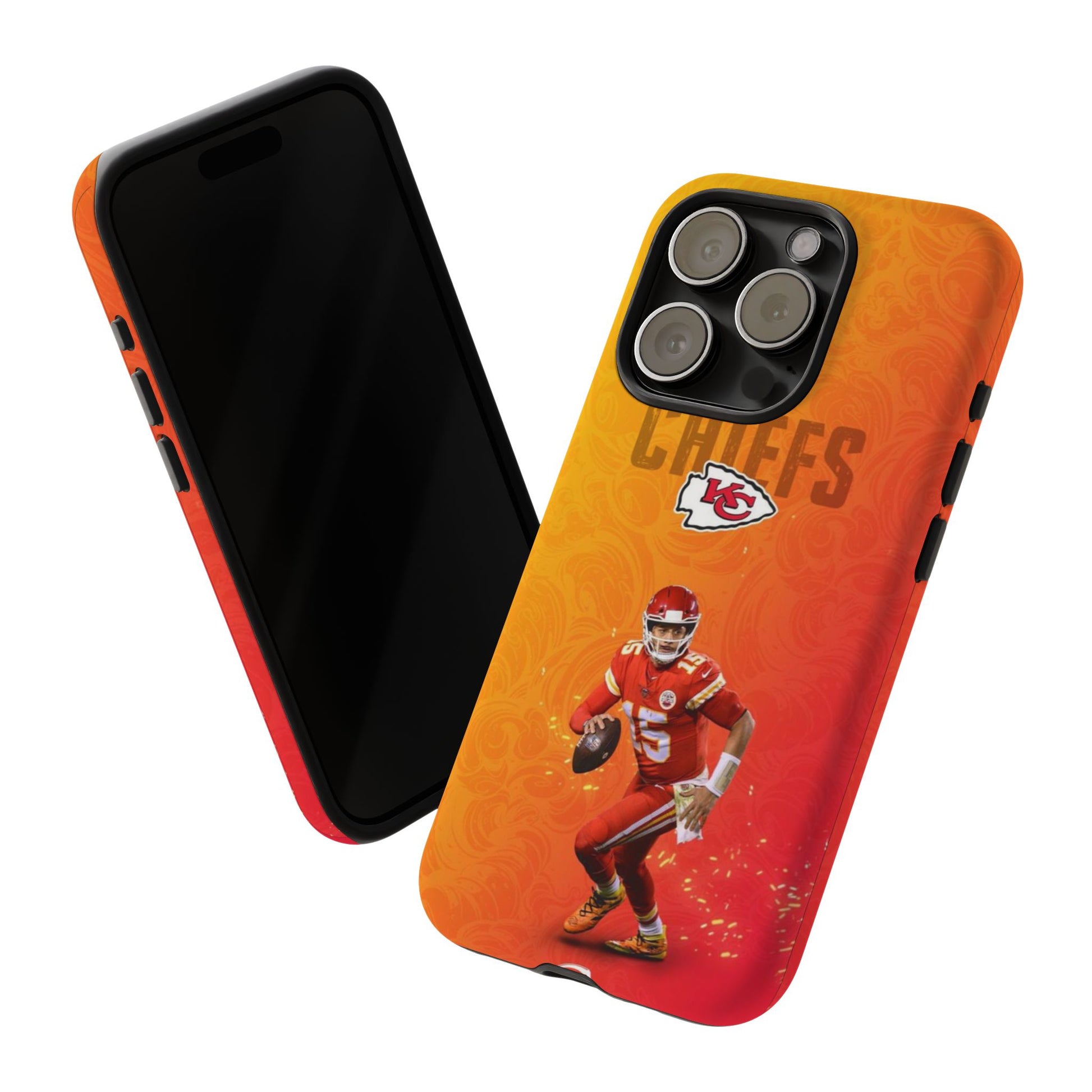 Kansas City Chiefs Patrick Mahomes Football Tough Cases for iPhones, Samsung, and Pixel
