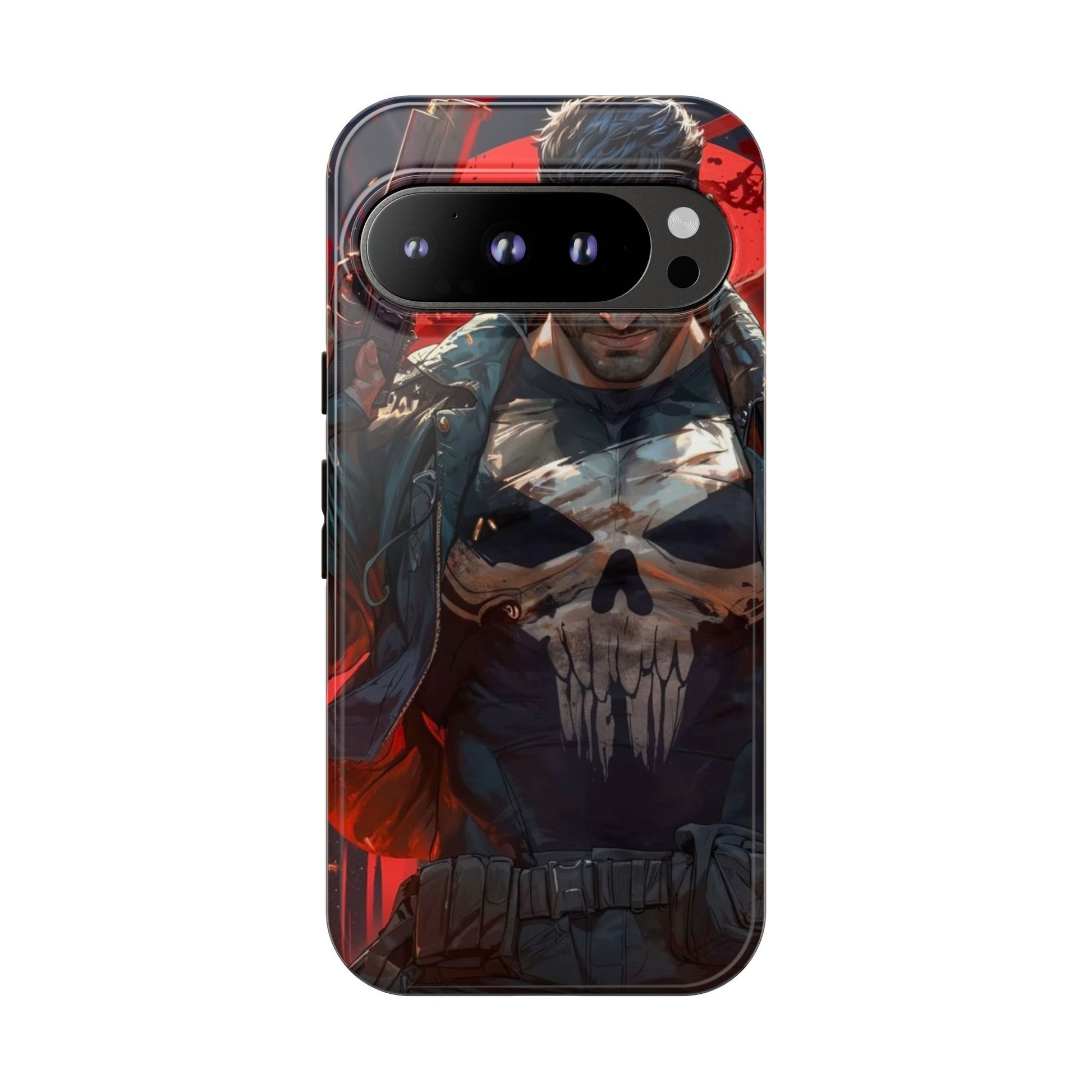 Punisher Tough Cases for iPhones, Samsung, and Pixel