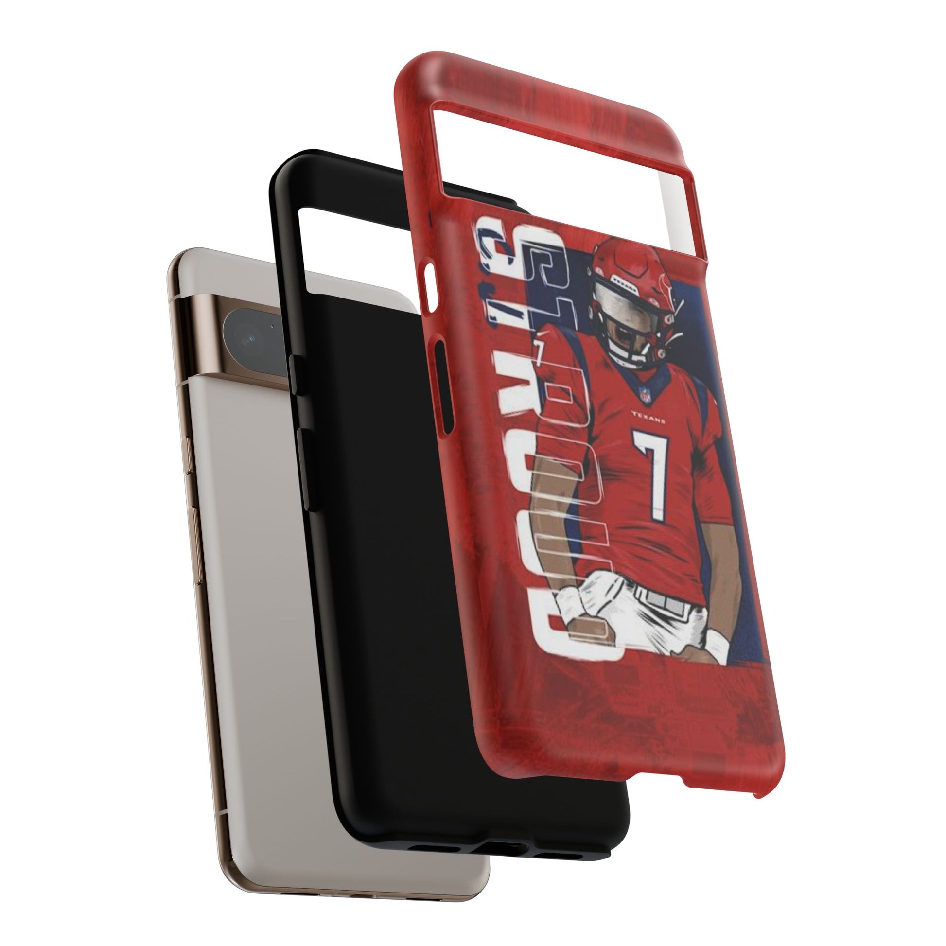 Houston Texans Football CJ Stroud Tough Cases for iPhones, Samsung, and Pixel