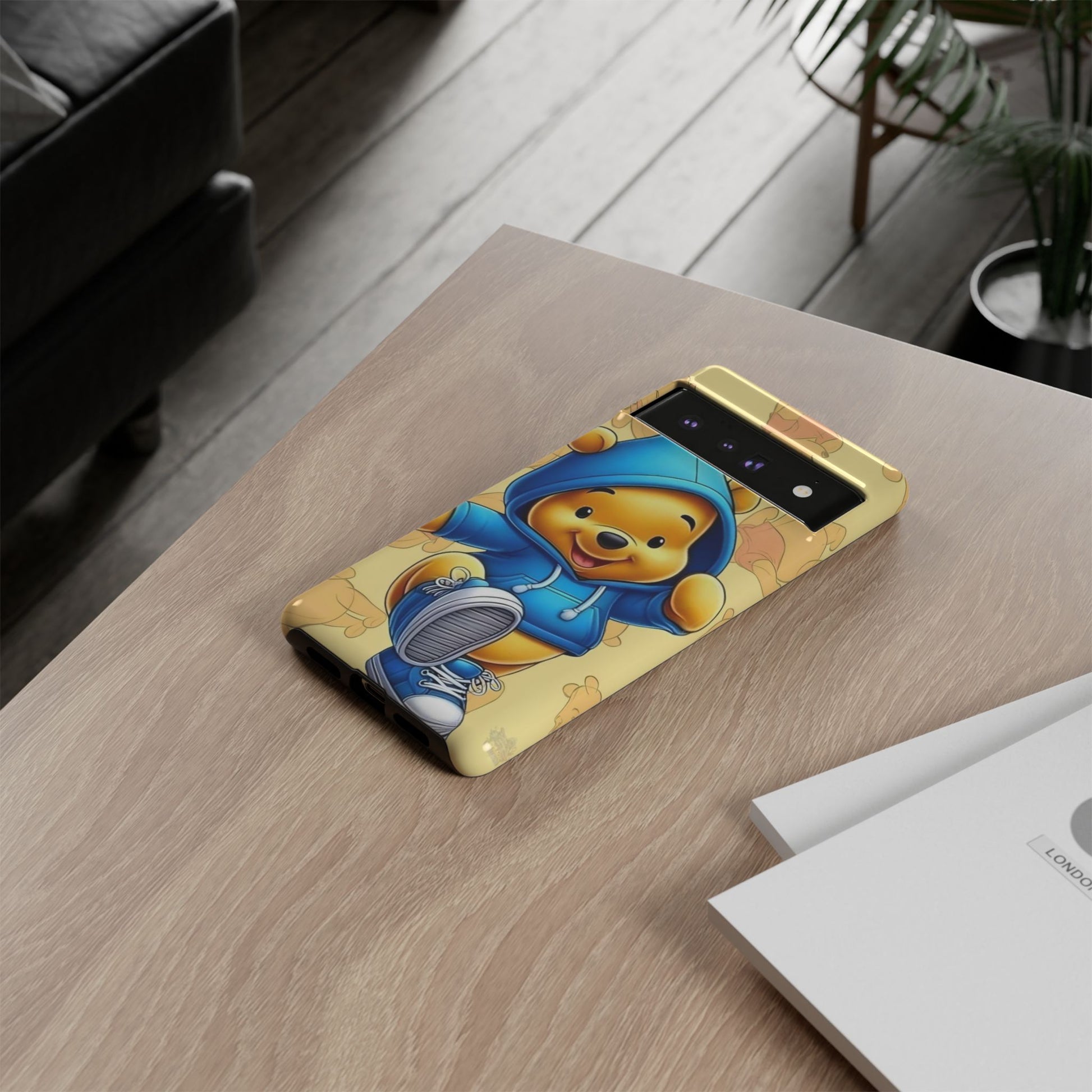 Cute Pooh Bear Phone Case, Tough Case