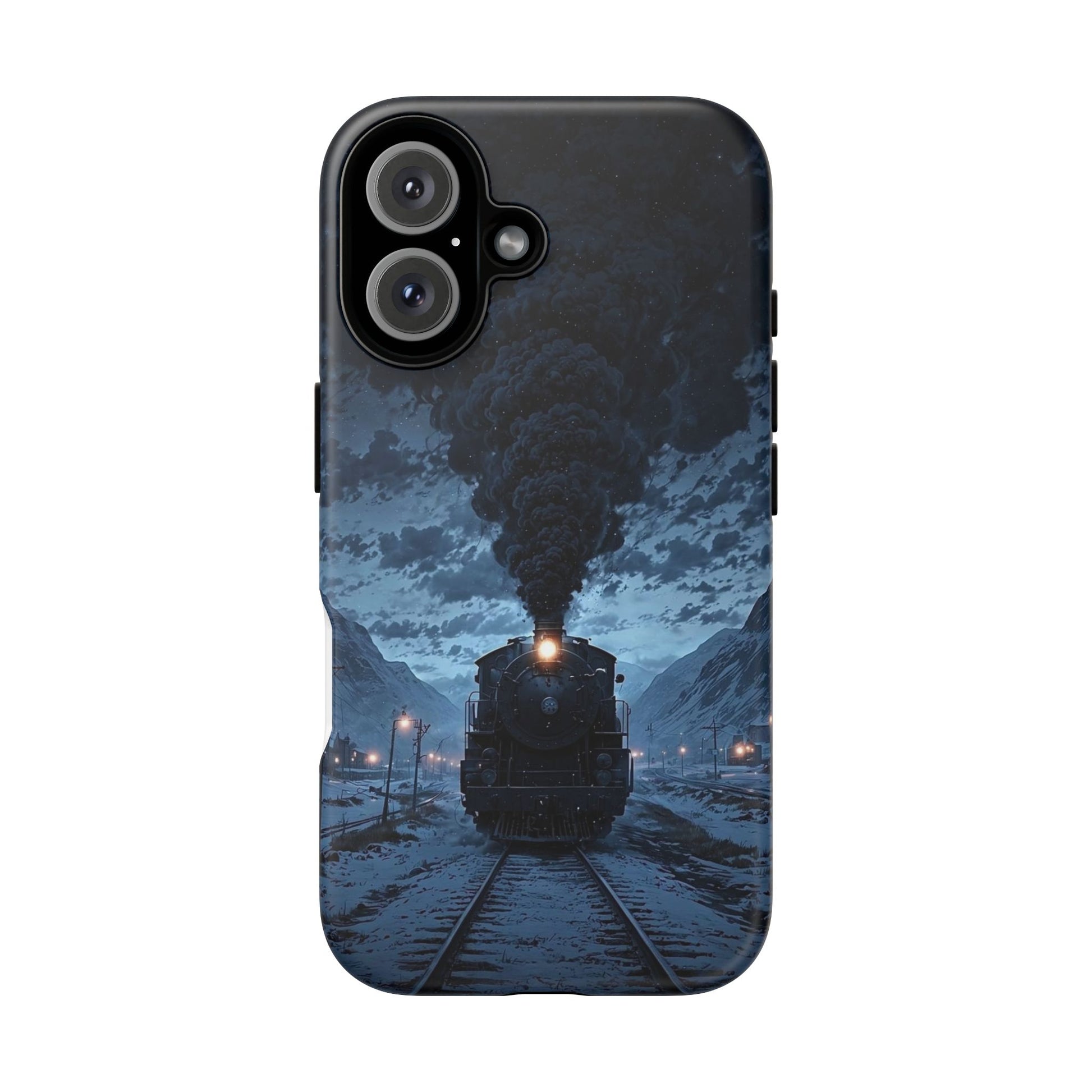 Steam Engine Train Themed Tough Cases for iPhones, Samsung, and Pixel