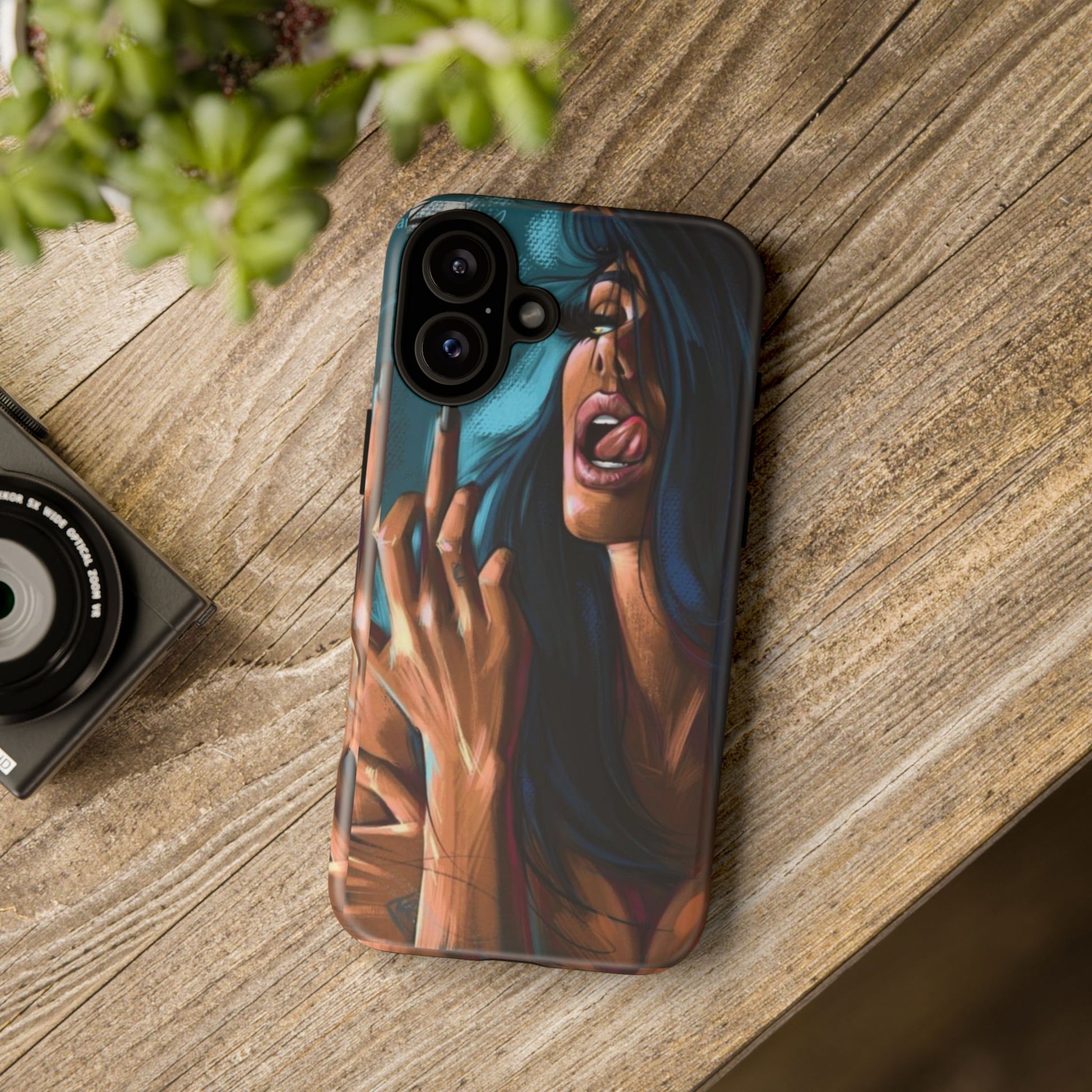 Tough Girl Theme Urban Design Cases for iPhones, Samsung, and Pixel