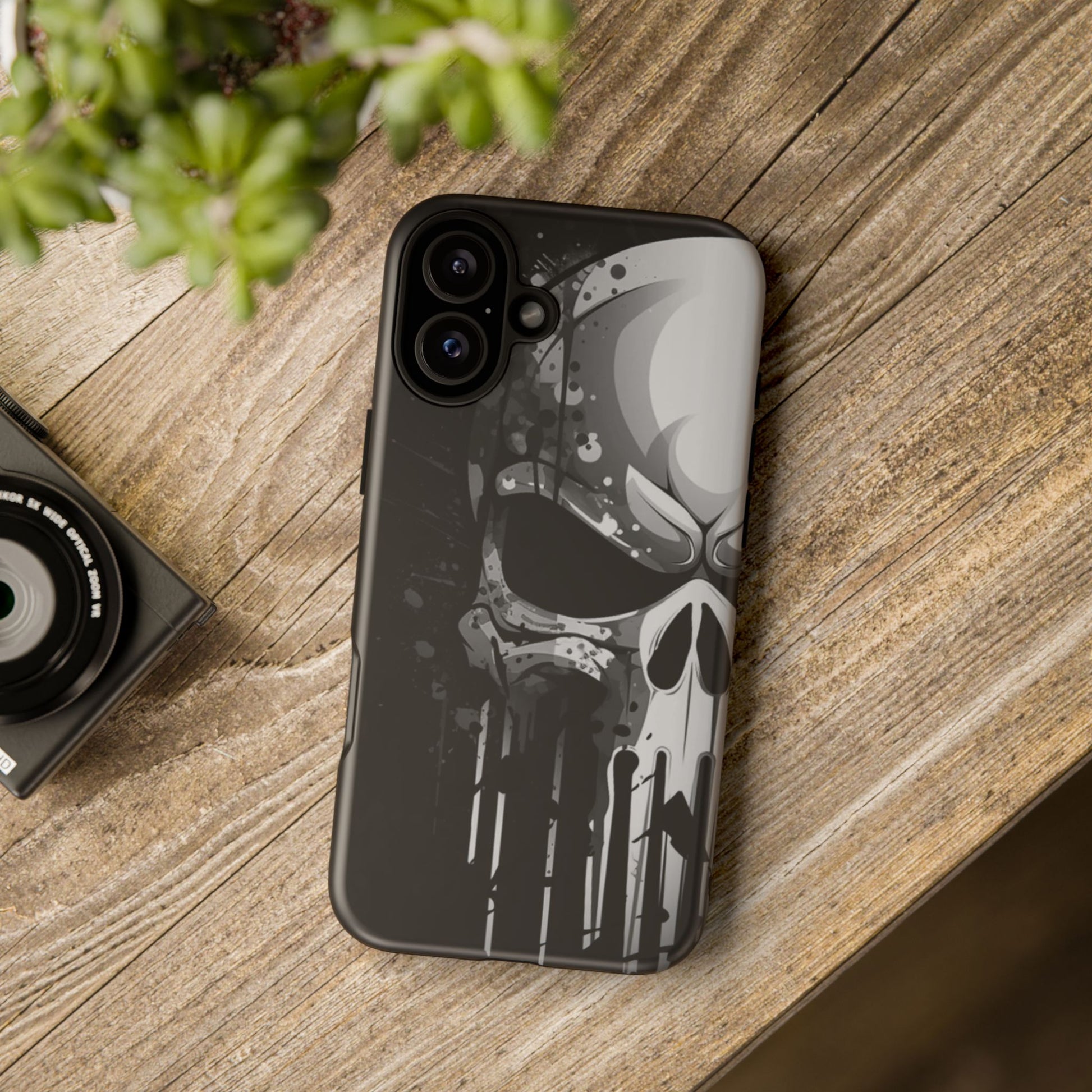Punisher Skull Tough Cases for iPhones, Samsung, and Pixel