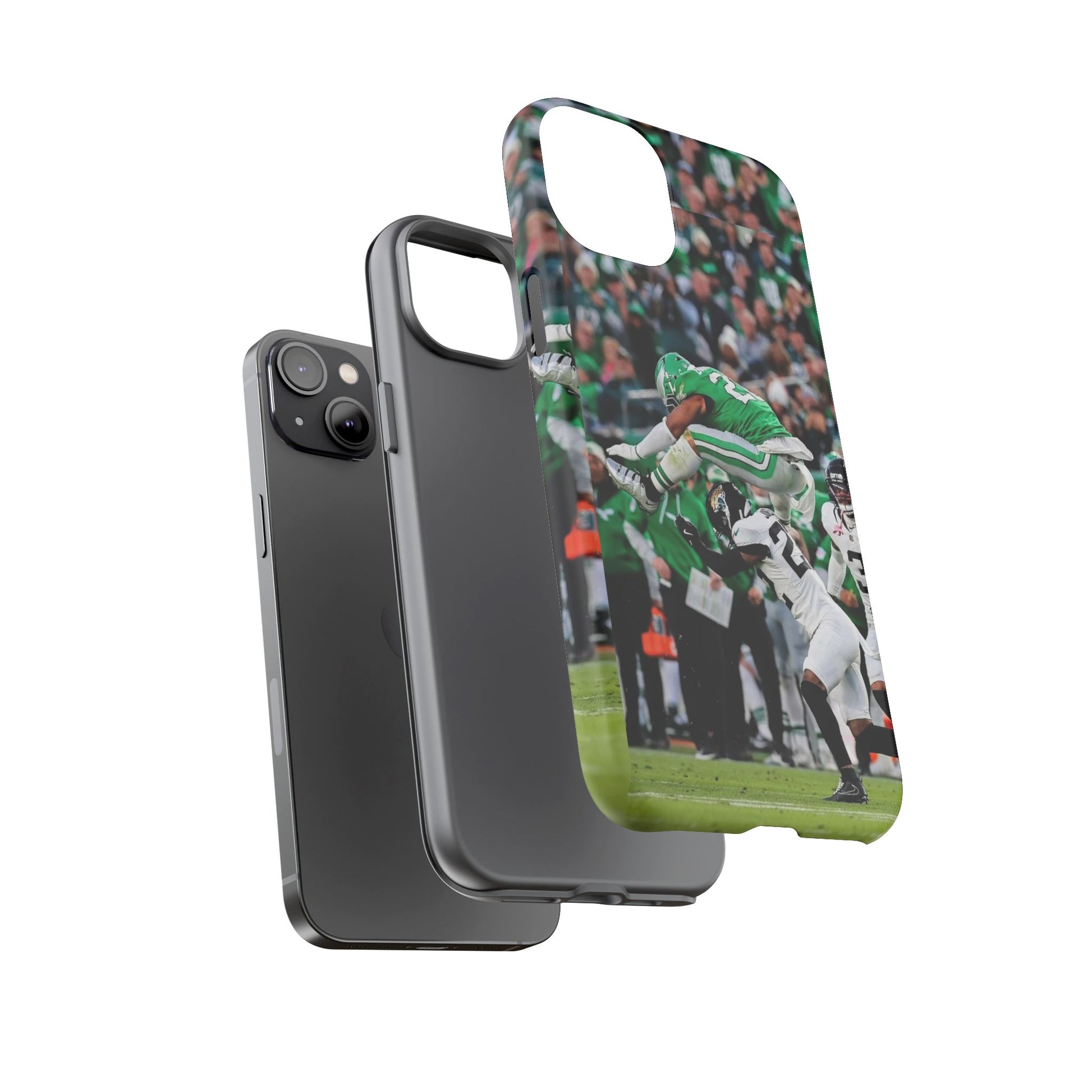 Saquon Barkley The Huddle Eagles Football Tough Cases for iPhones, Samsung, and Pixel