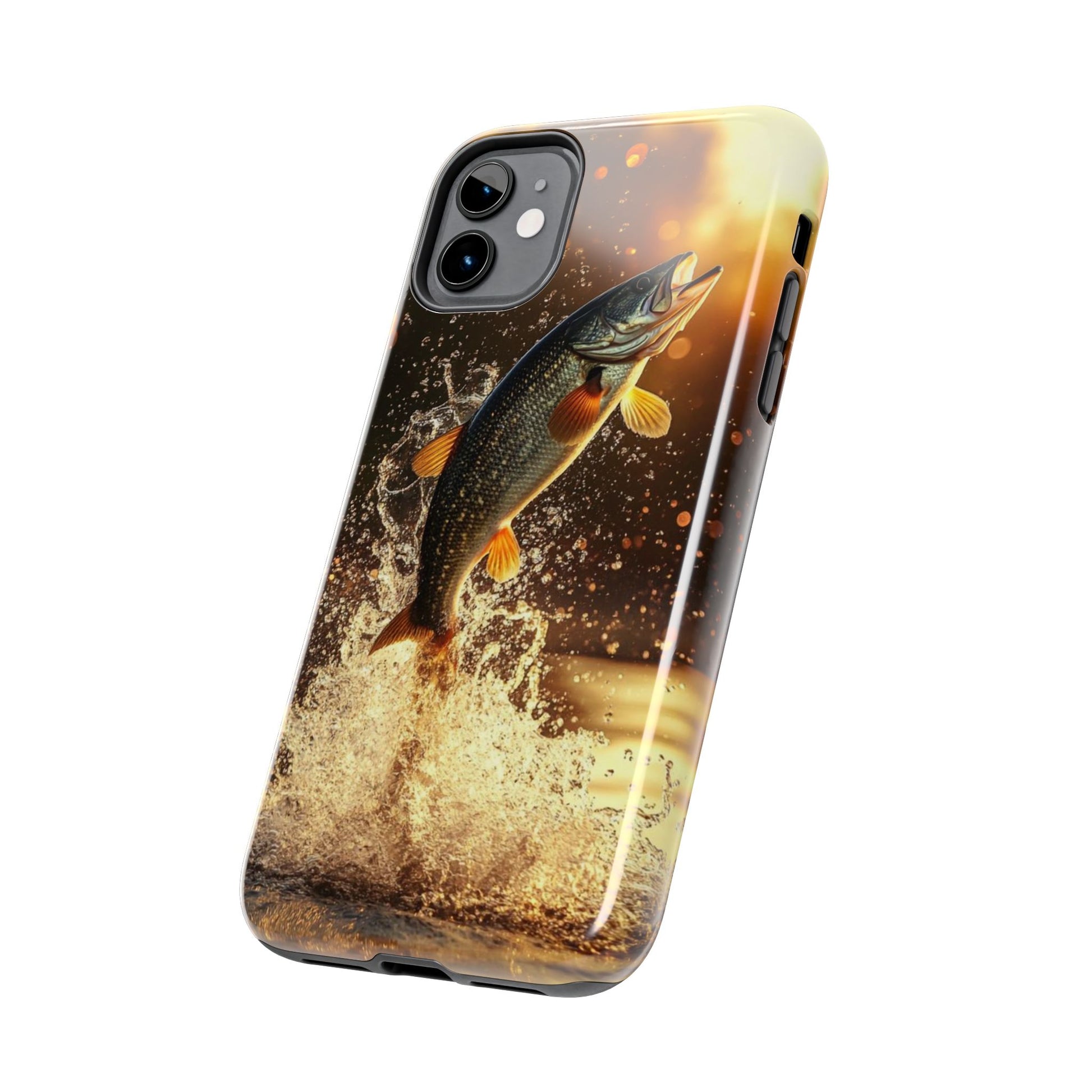 Jumping Bass Fish Theme Phone Cases for iPhones & Samsung Phones