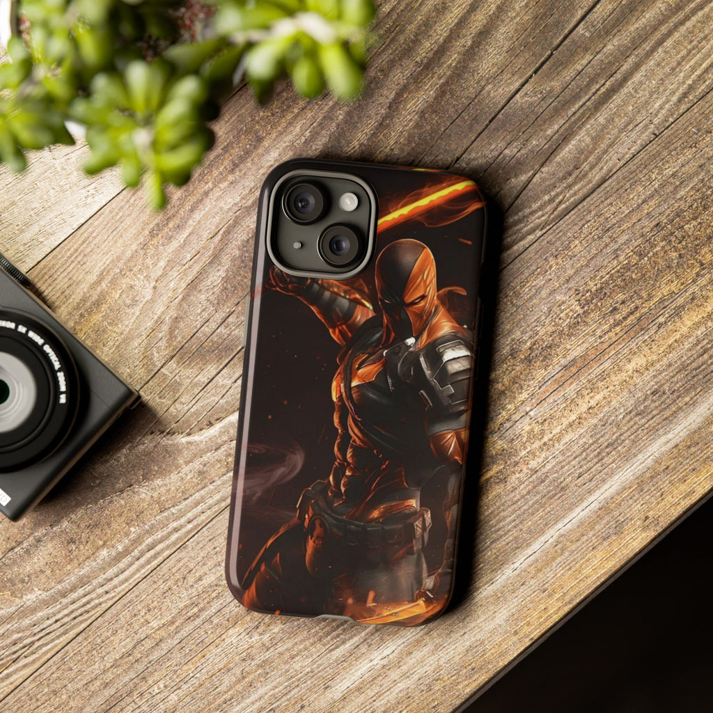 DC Comics Death Stroke Tough Cases for iPhones, Samsung, and Pixel