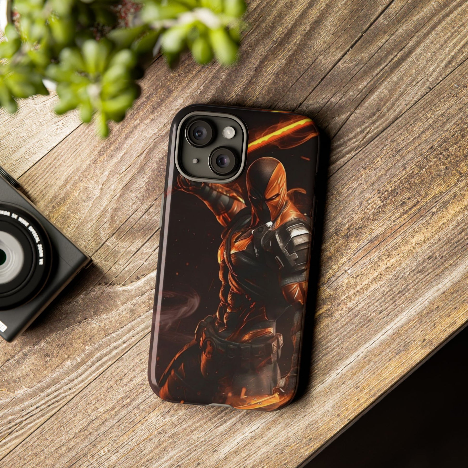 DC Comics Death Stroke Tough Cases for iPhones, Samsung, and Pixel