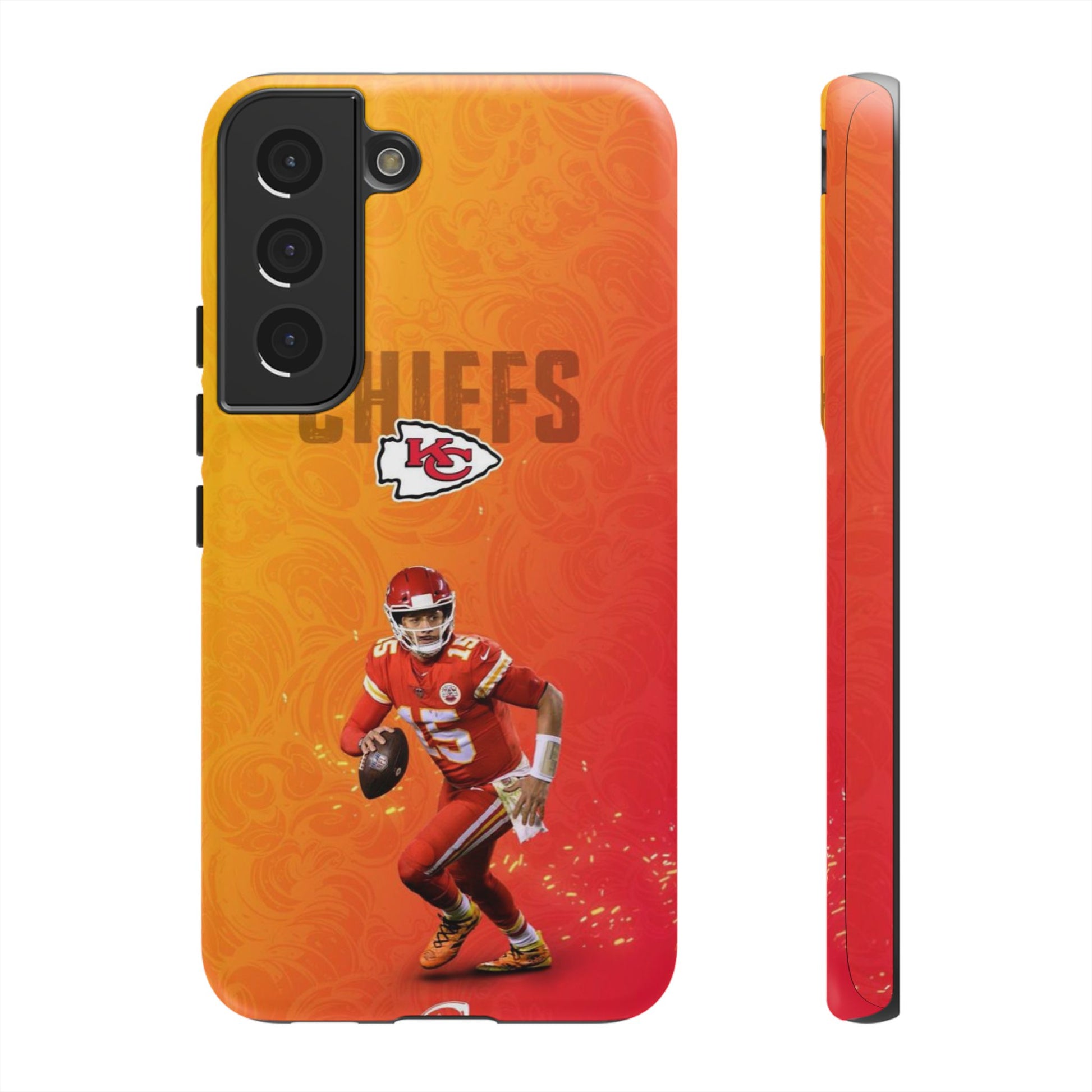 Kansas City Chiefs Patrick Mahomes Football Tough Cases for iPhones, Samsung, and Pixel