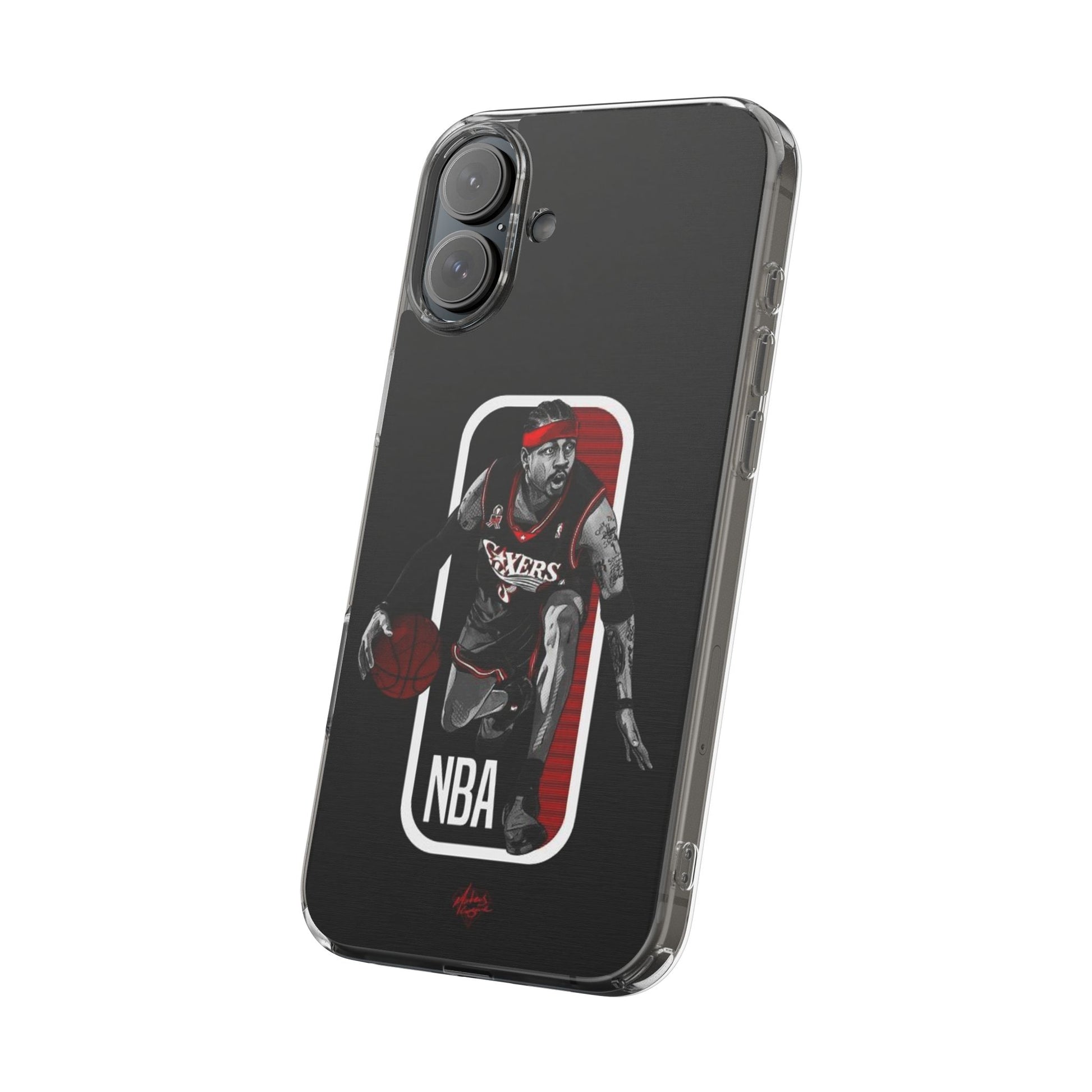 Iverson Ballin' themed Basketball Inspired design Clear Phone Cases