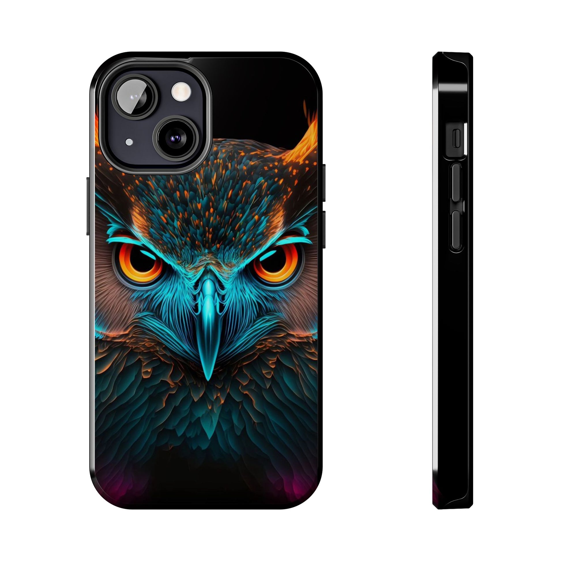 Neon Owl Theme Phone Cases for iPhones & Samsung Phones