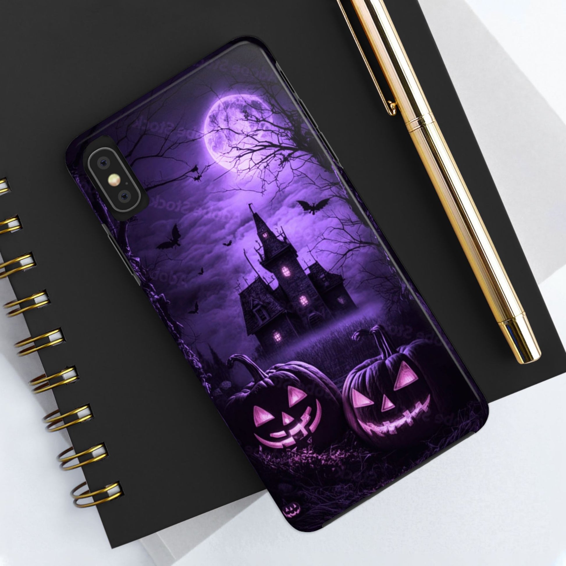 Haunted House Halloween Theme Phone Cases for iPhones & Samsung Phones