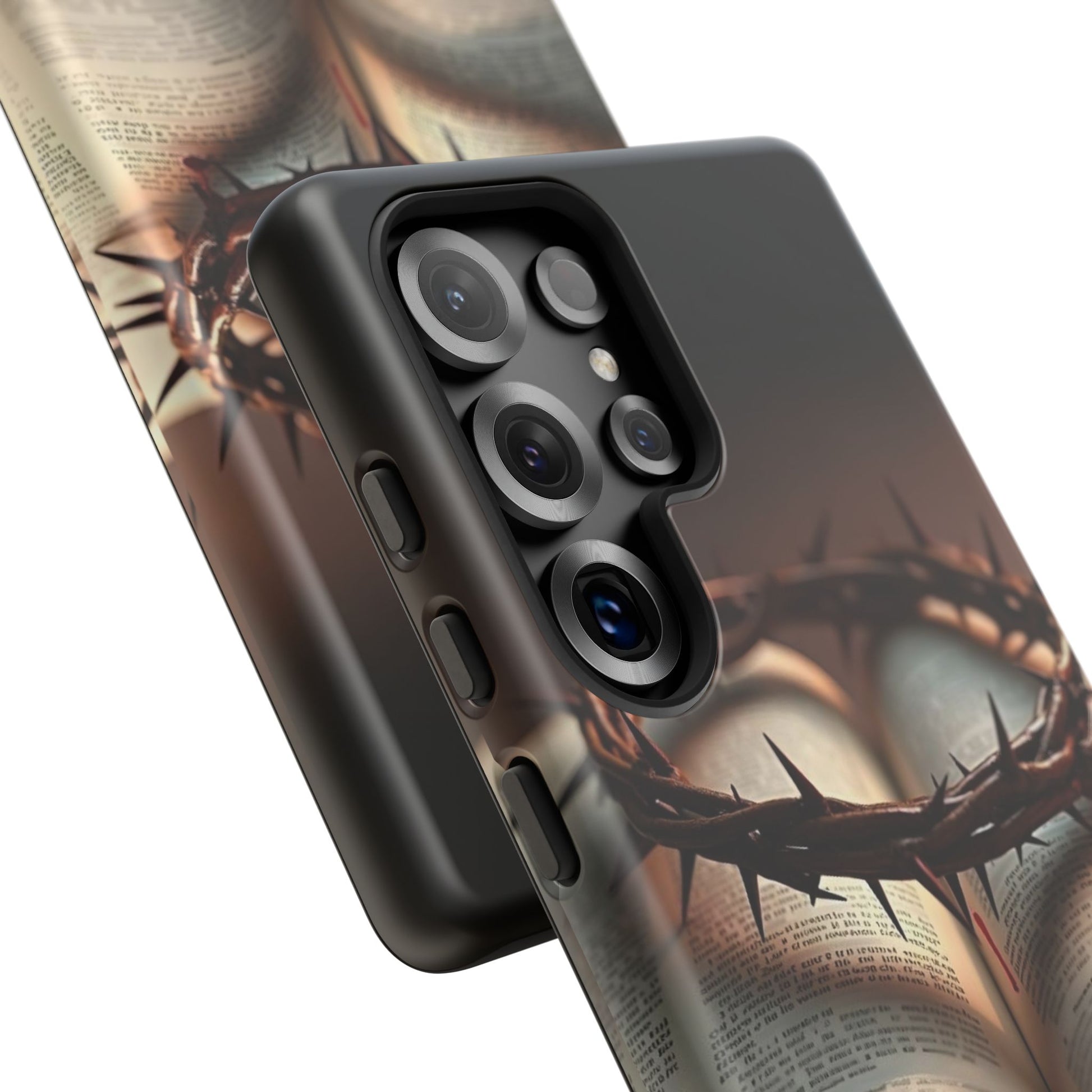 Crown of Thorns and Bible Christian Tough Cases for iPhones, Samsung, and Pixel