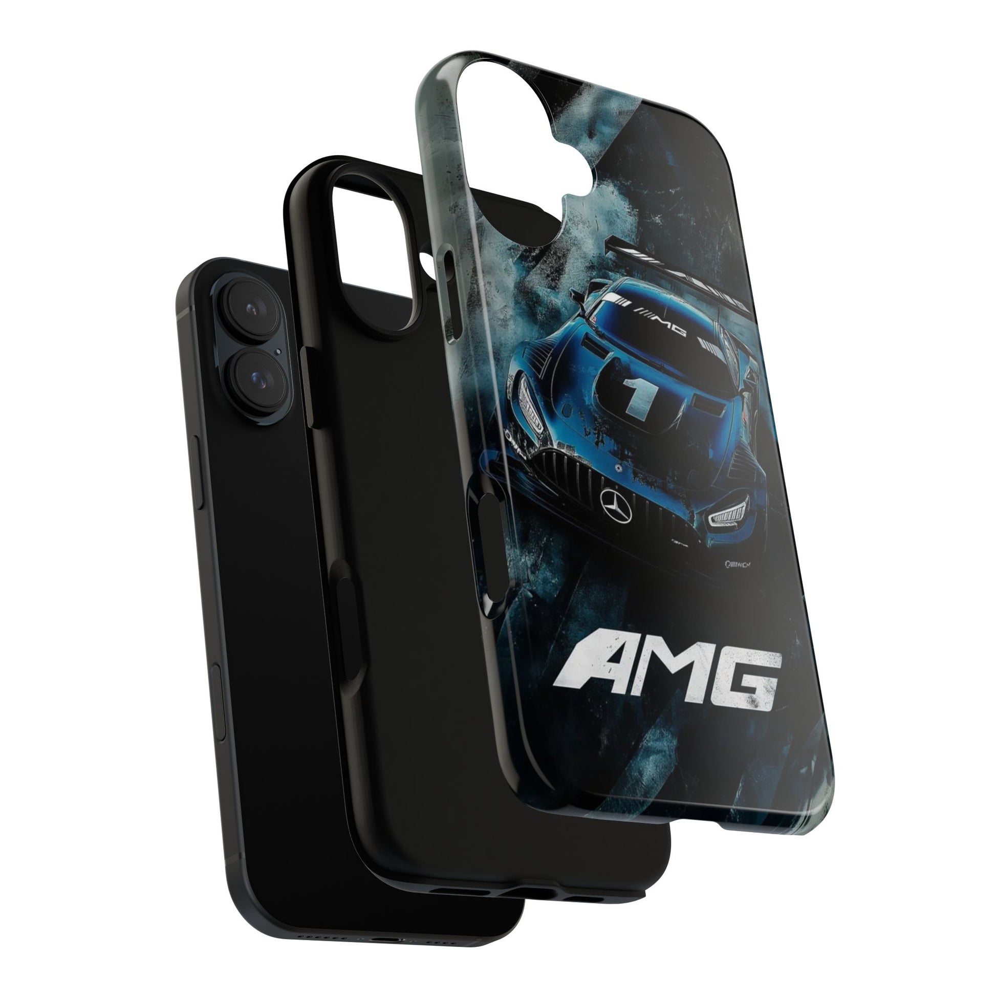 Mercedes AMG Racing Car Tough Cases for iPhones, Samsung, and Pixel