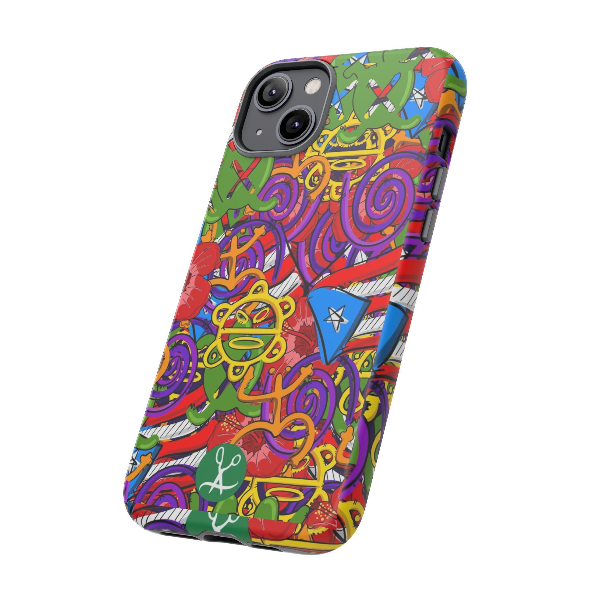 Puerto Rico Taino Tribal Art Tough Cases for iPhones, Samsung, and Pixel