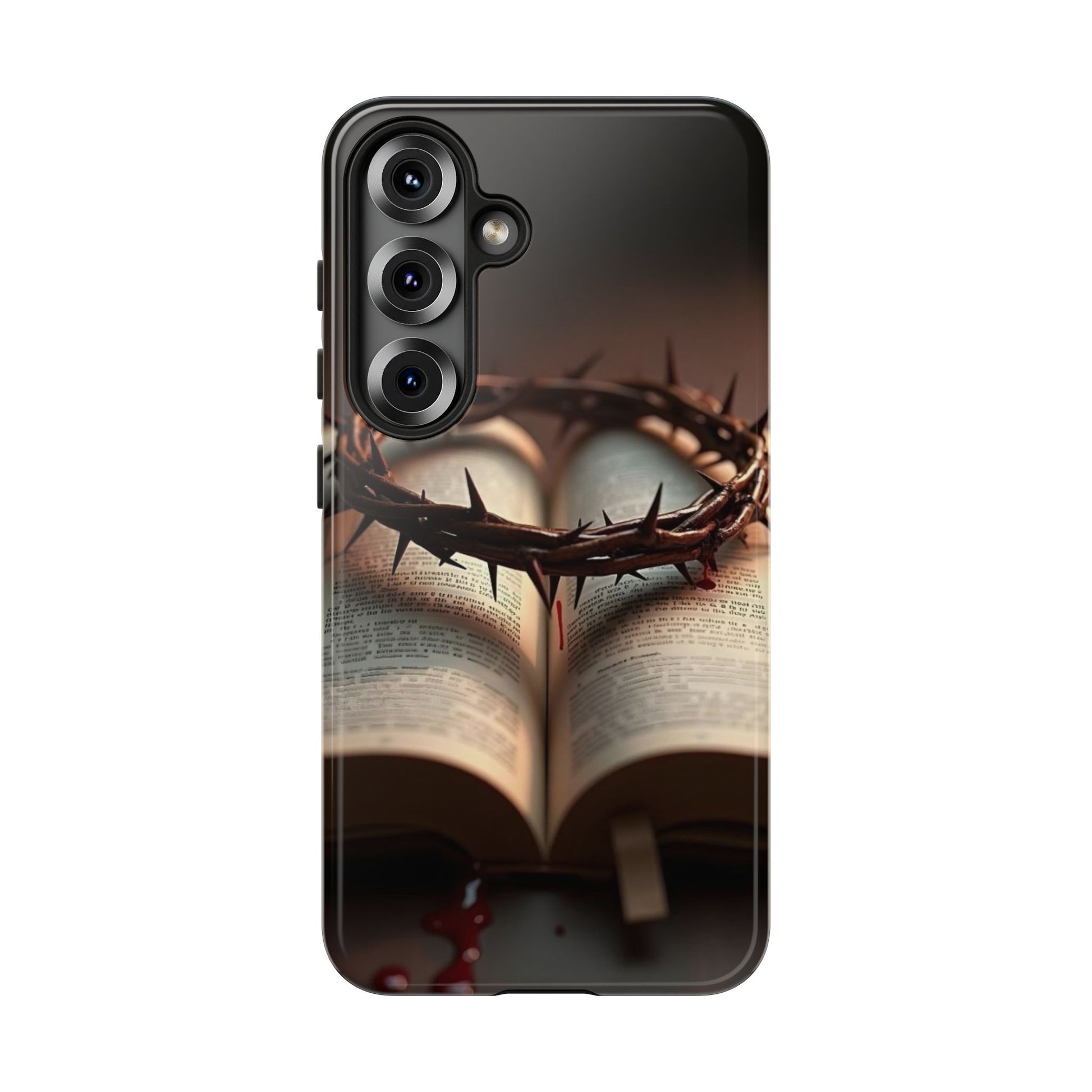 Crown of Thorns and Bible Christian Tough Cases for iPhones, Samsung, and Pixel