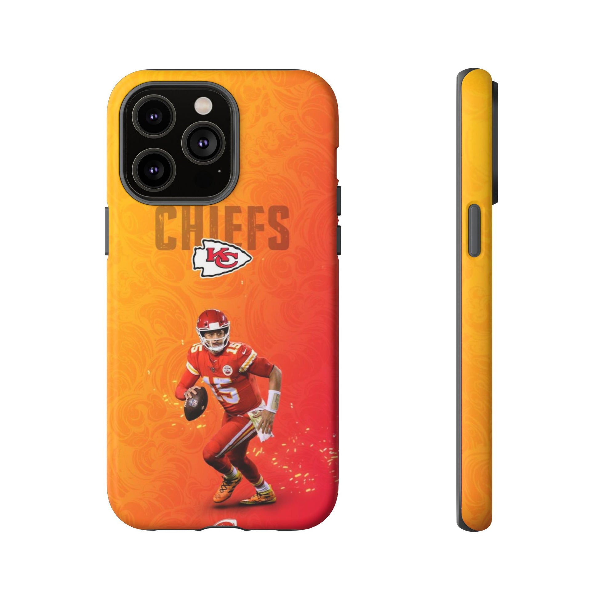 Kansas City Chiefs Patrick Mahomes Football Tough Cases for iPhones, Samsung, and Pixel