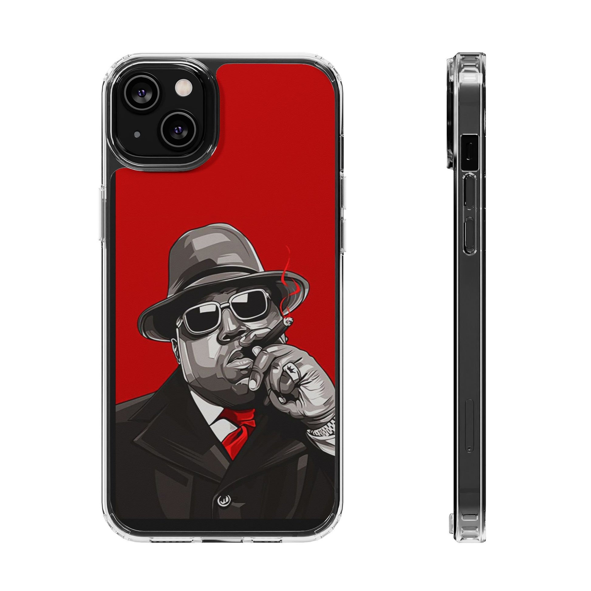 Big Poppa Hip Hop Design for Select Iphones and Samsung, Clear Cover,