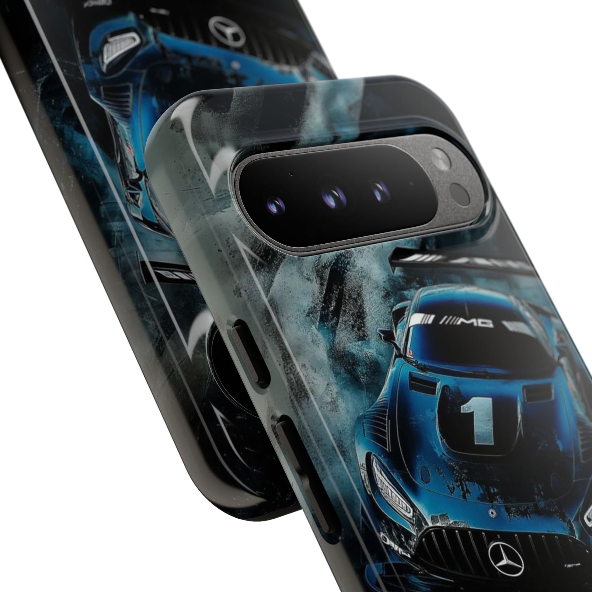 Mercedes AMG Racing Car Tough Cases for iPhones, Samsung, and Pixel