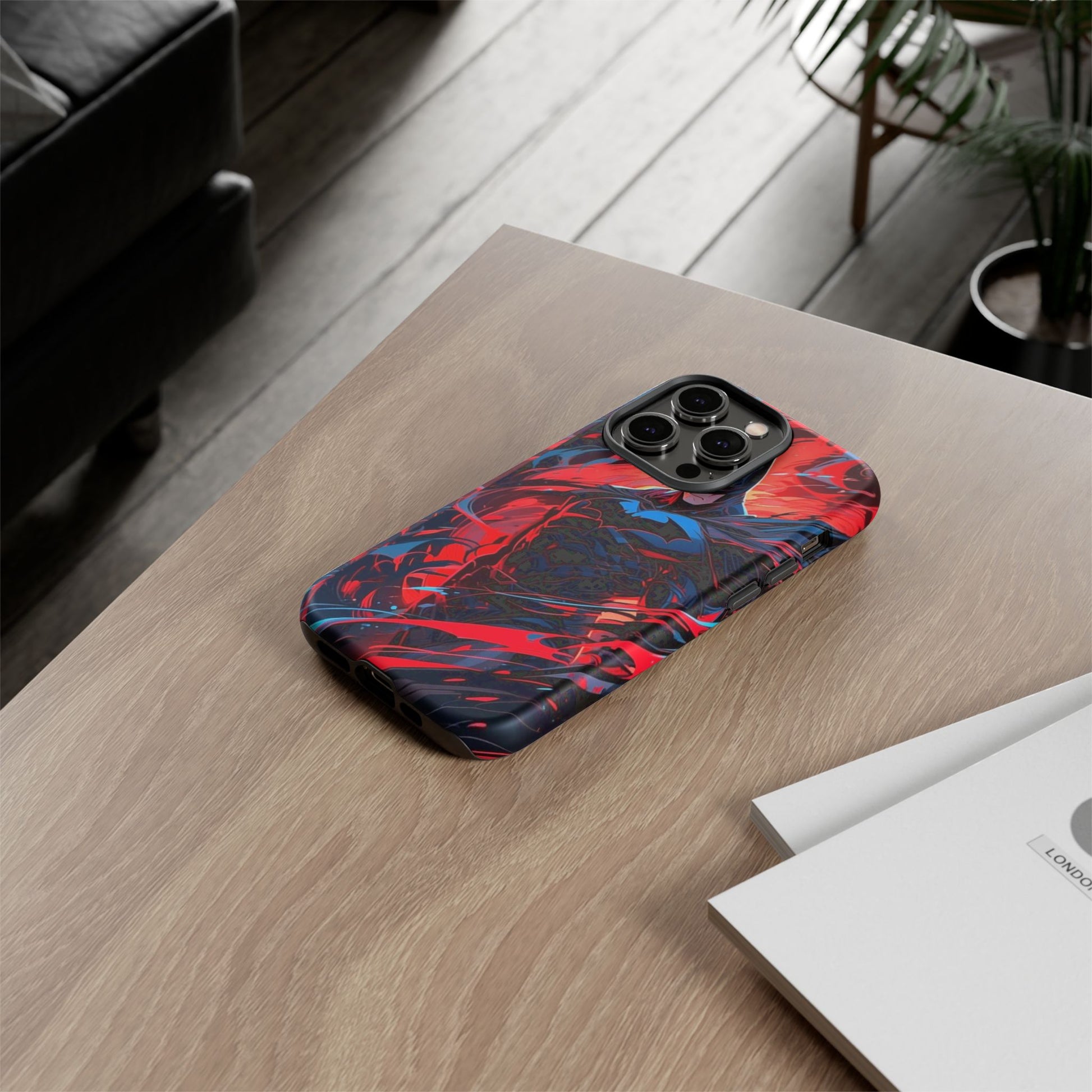 The Dark Knight Batman Art Tough Cases for iPhones, Samsung, and Pixel