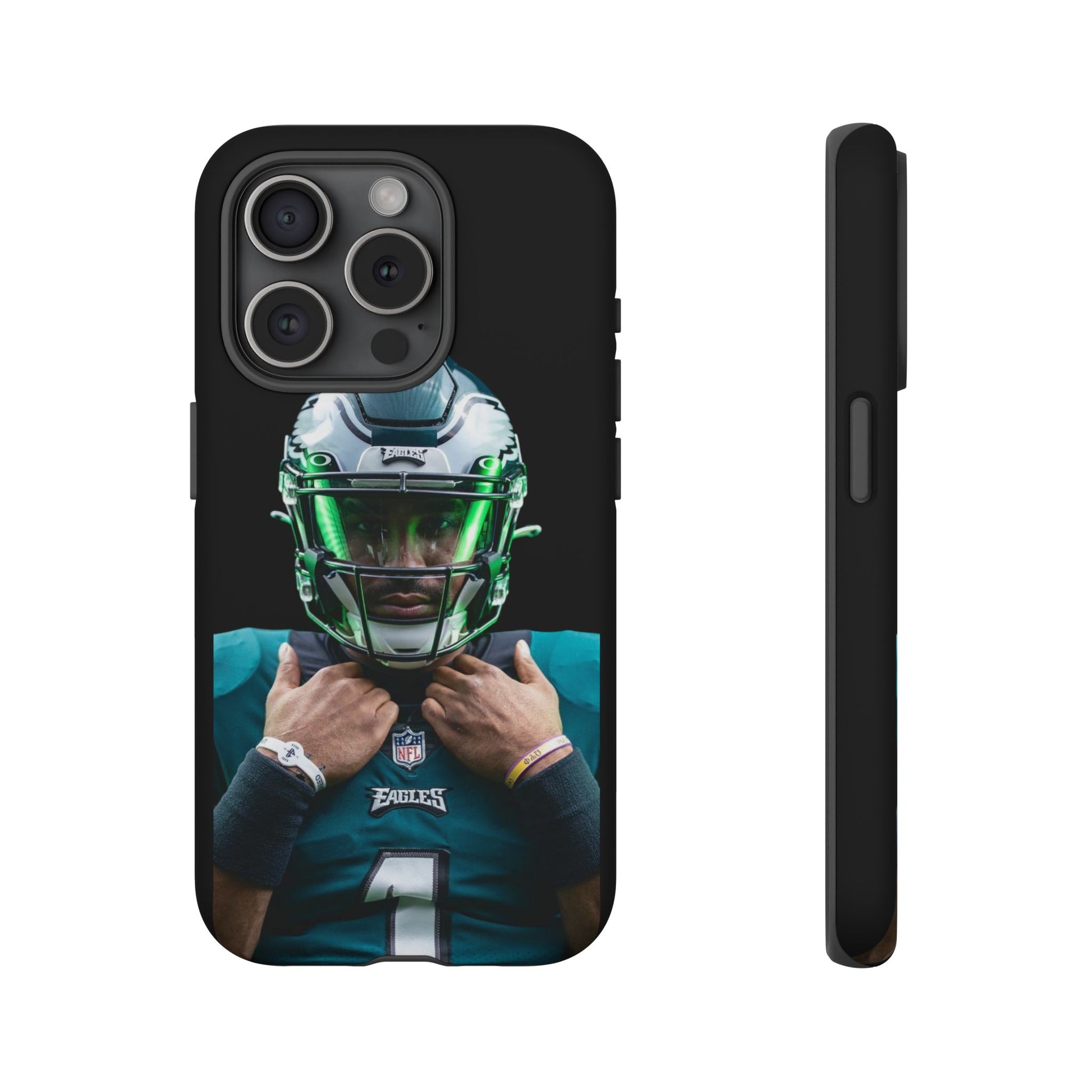 Eagles Football Jalen Hurts Tough Cases for iPhones, Samsung, and Pixel