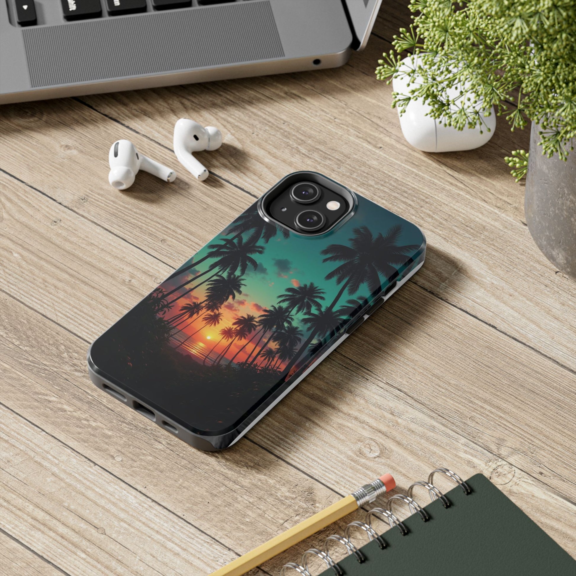 Beach Oasis Themed Tough Phone Cases for Iphones & Samsung Phones