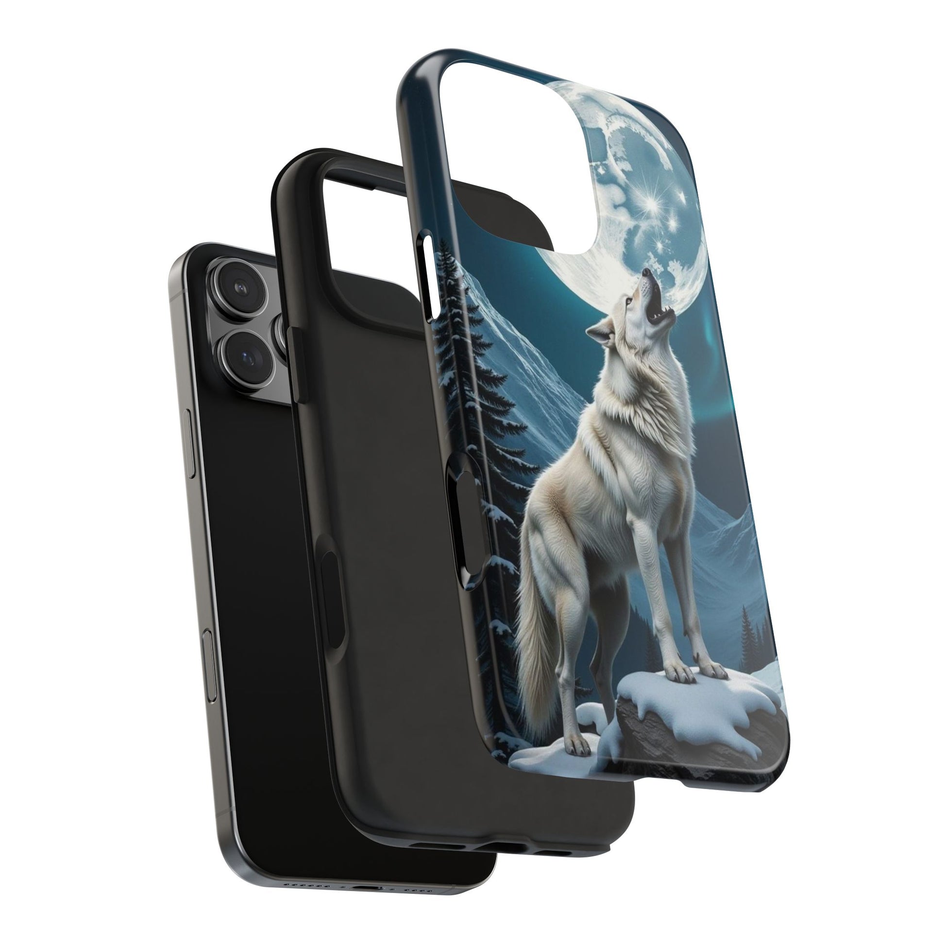 Howling Wolf Theme Phone Cases for iPhones & Samsung Phones