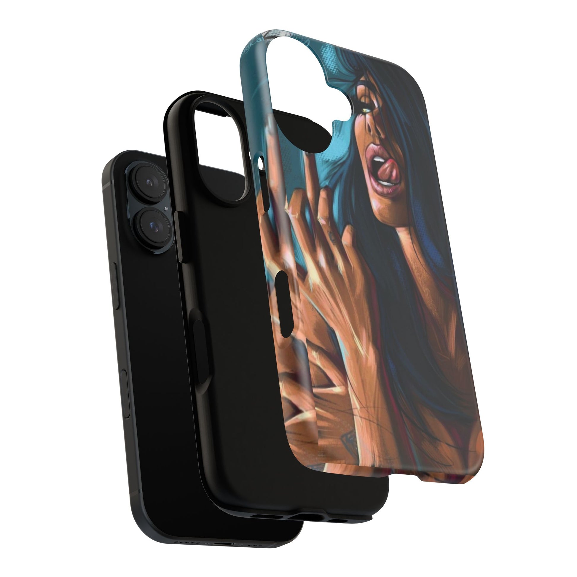 Tough Girl Theme Urban Design Cases for iPhones, Samsung, and Pixel