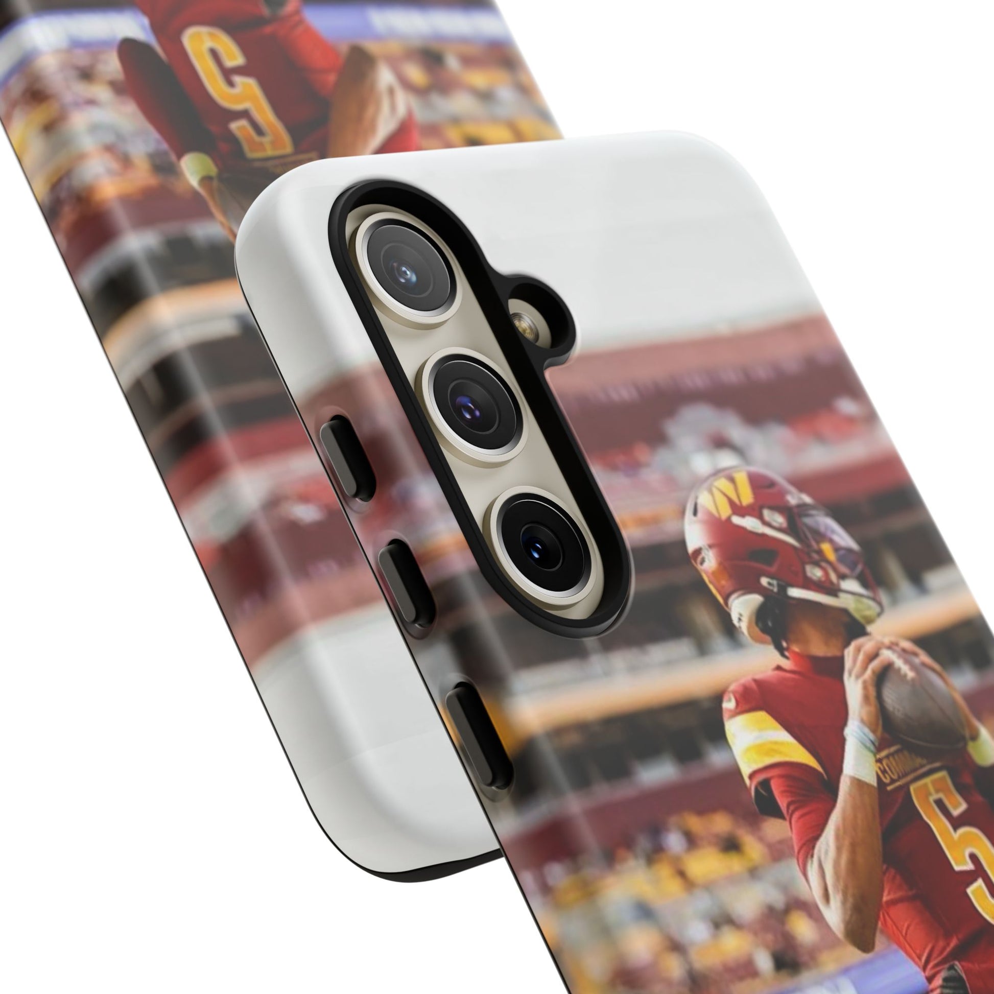 Jayden Daniels Washington Football Tough Cases for iPhones, Samsung, and Pixel