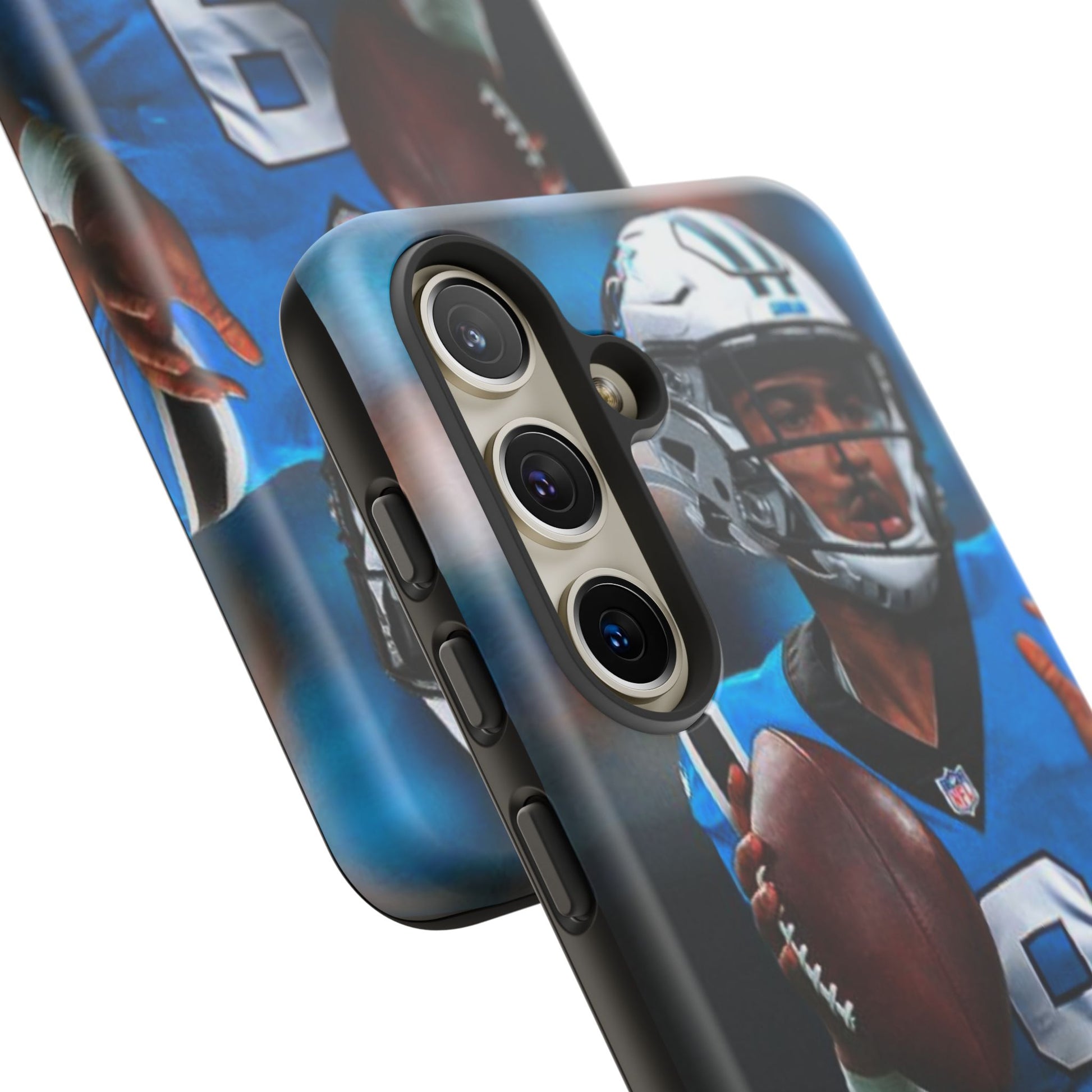Carolina Panthers Bryce Young Football Tough Cases for iPhones, Samsung, and Pixel