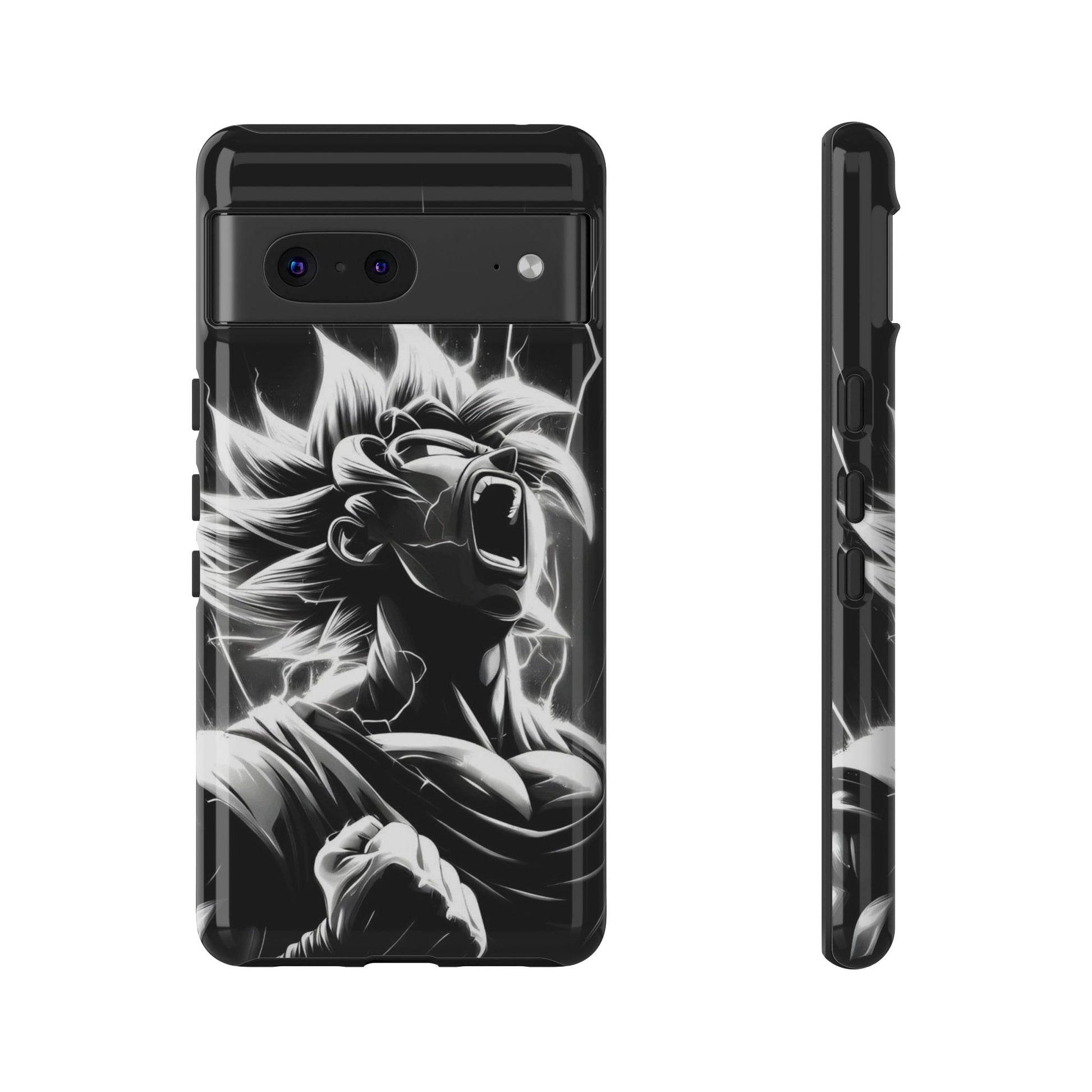 Anime Saiyan Rage Dragon ball Z Tough Cases for iPhones, Samsung, and Pixel