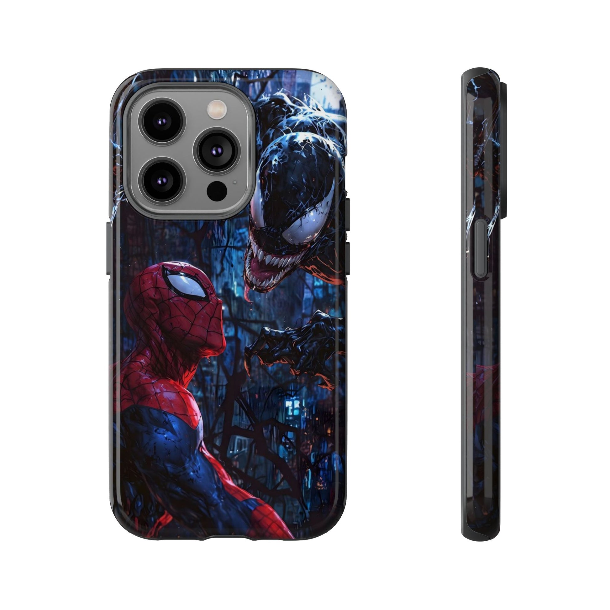 Venom x Spiderman Phone Case, Tough Cases for iPhones, Samsung, and Pixel