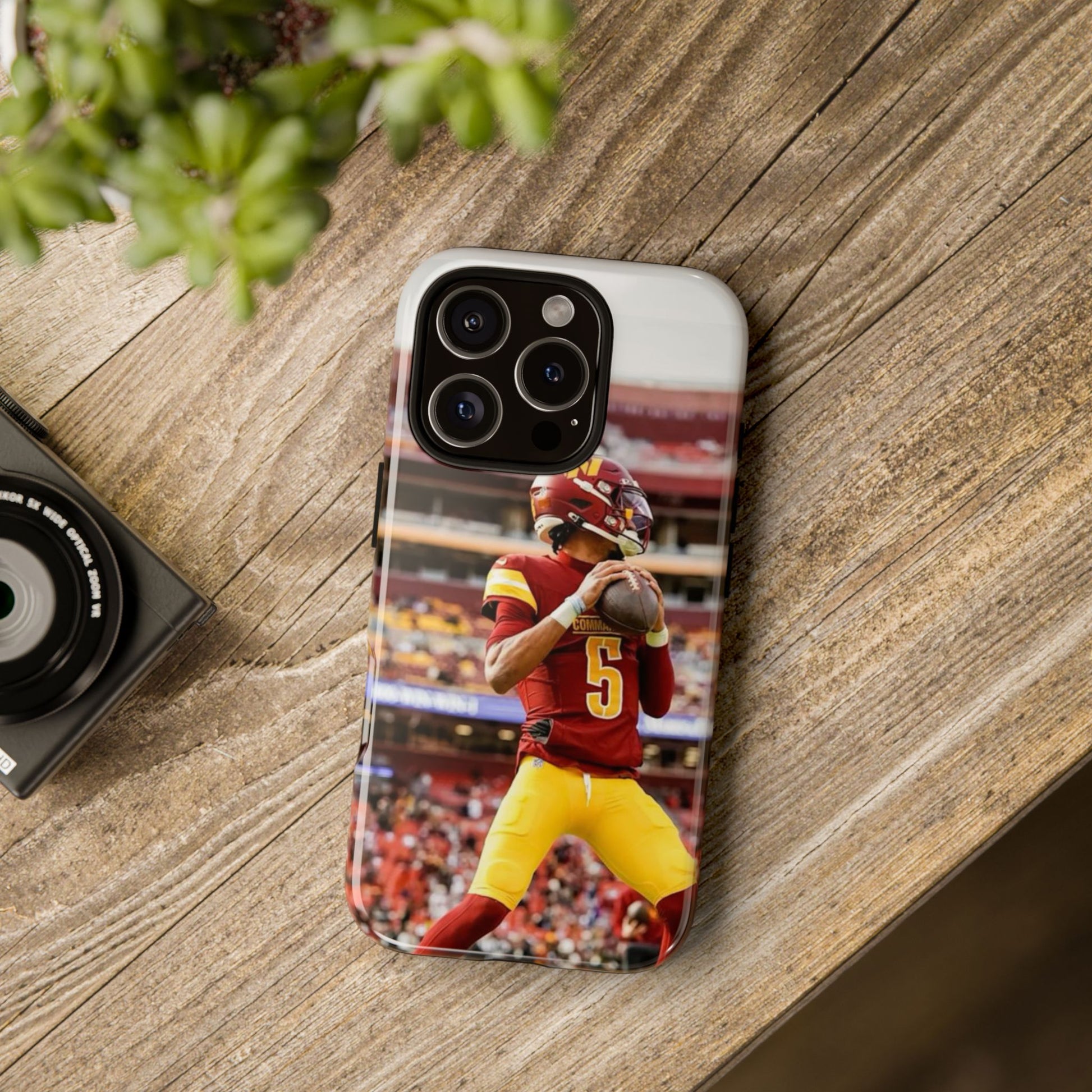 Jayden Daniels Washington Football Tough Cases for iPhones, Samsung, and Pixel