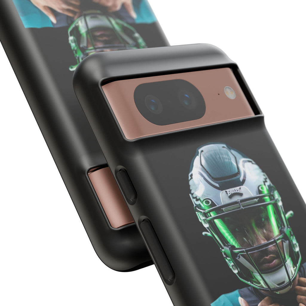 Eagles Football Jalen Hurts Tough Cases for iPhones, Samsung, and Pixel