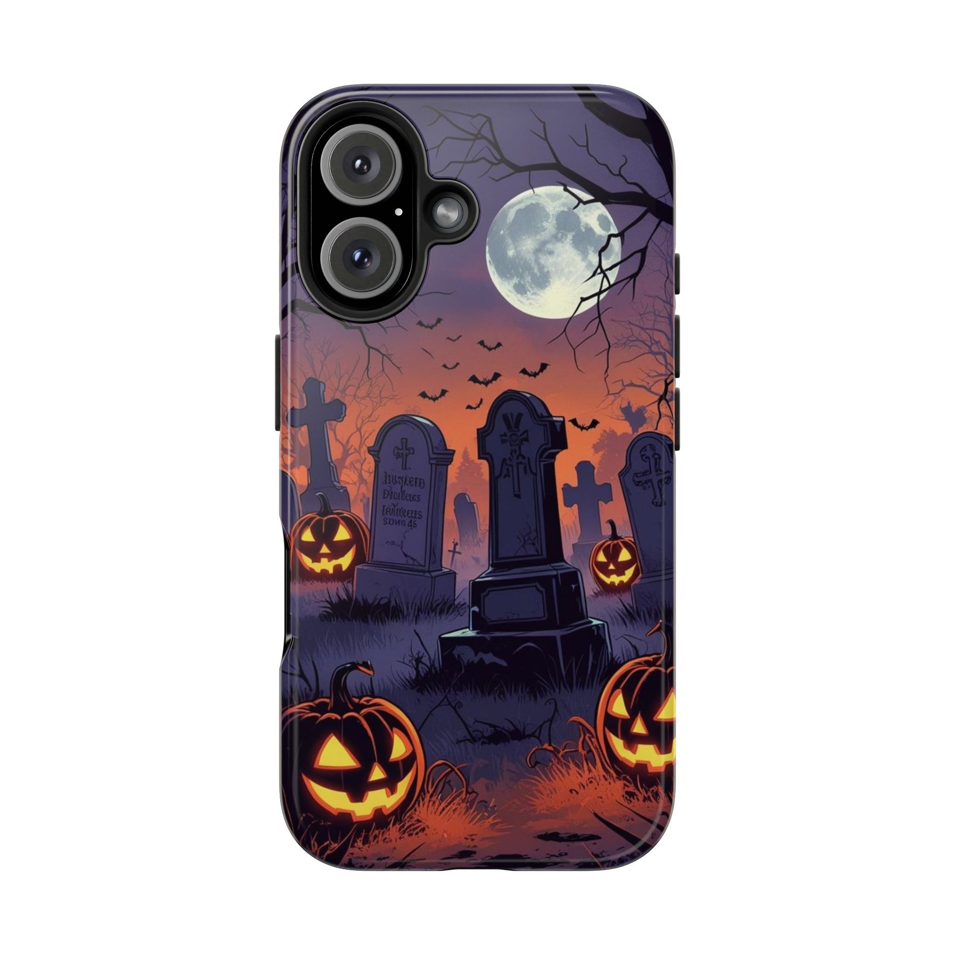 Graveyard Halloween Theme Phone Cases for iPhones & Samsung Phones