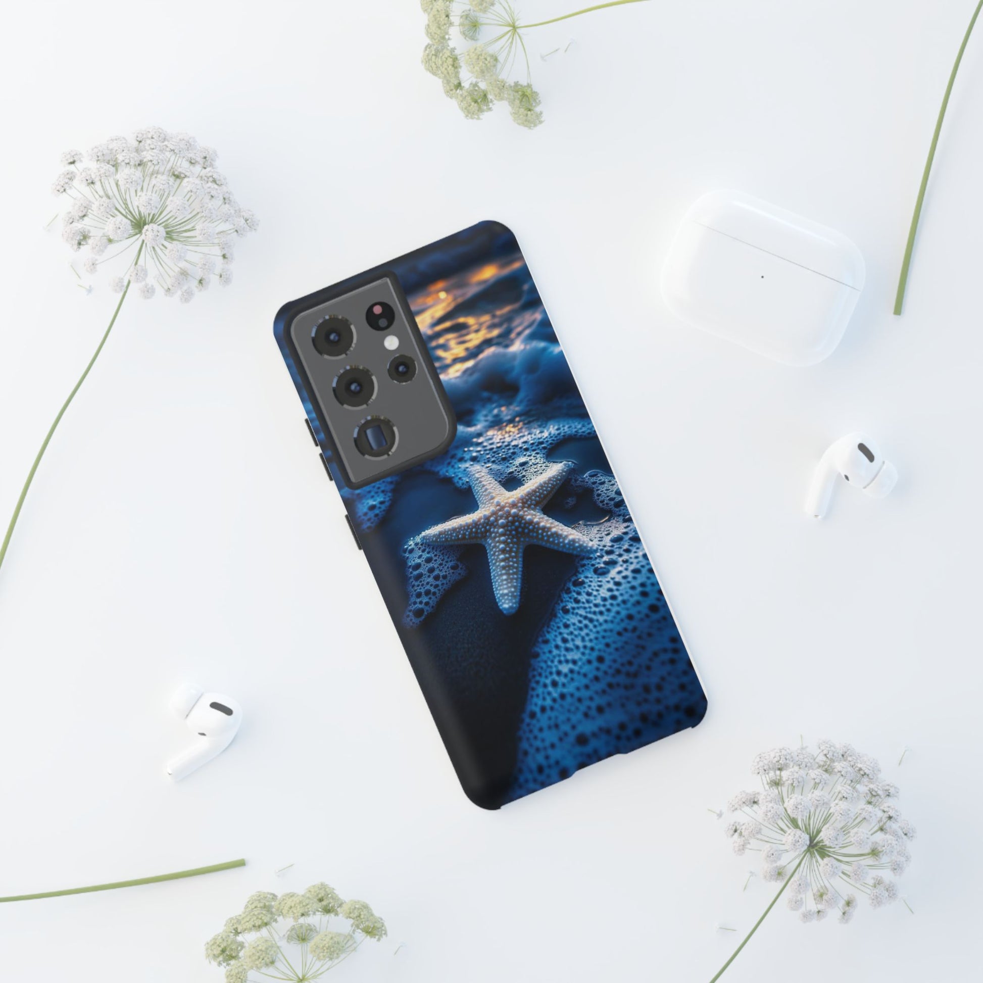 Starfish Beach Tough Cases for iPhones, Samsung, and Pixel