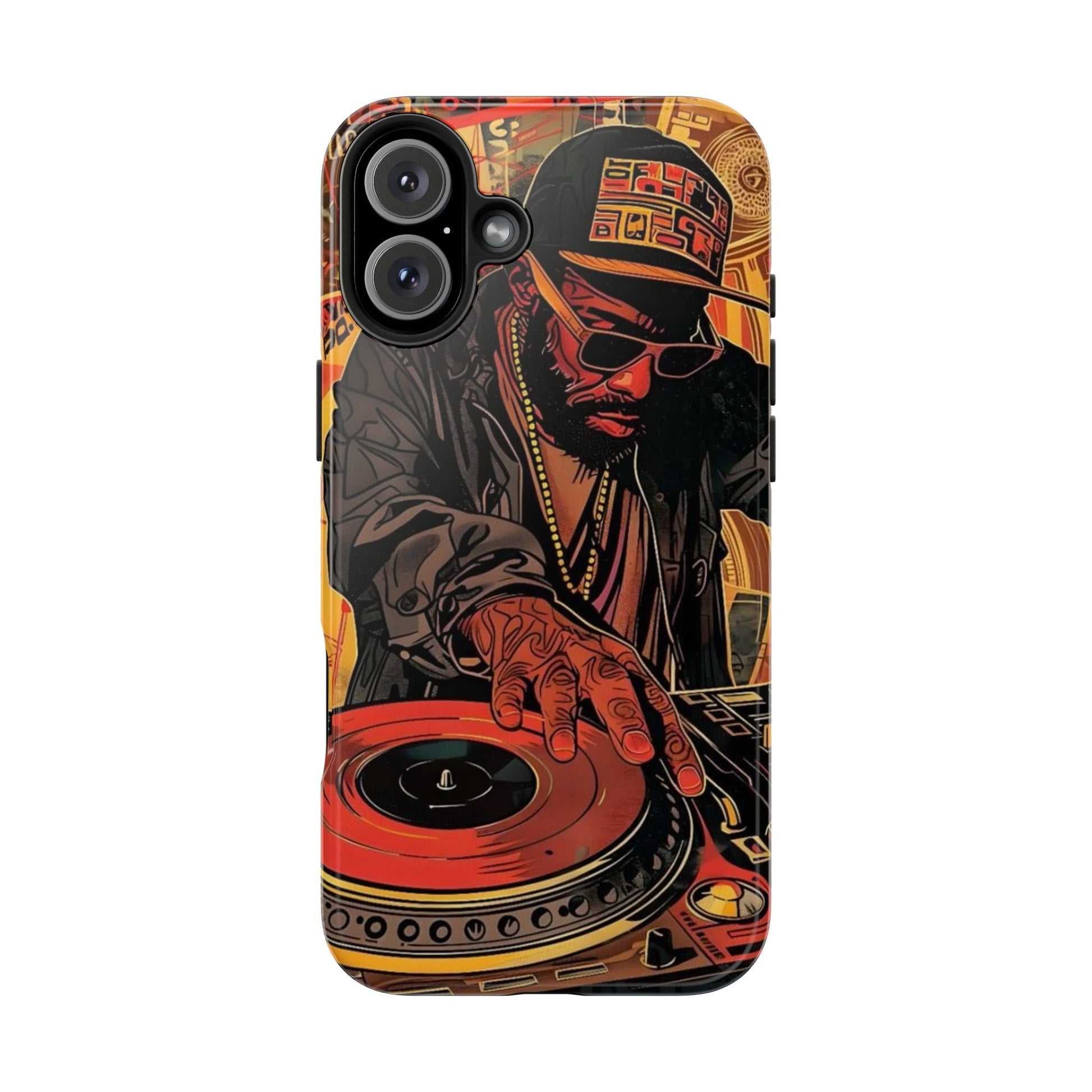 DJ on Turntables Hip Hop Phone Cases for Iphones & Samsung Phones
