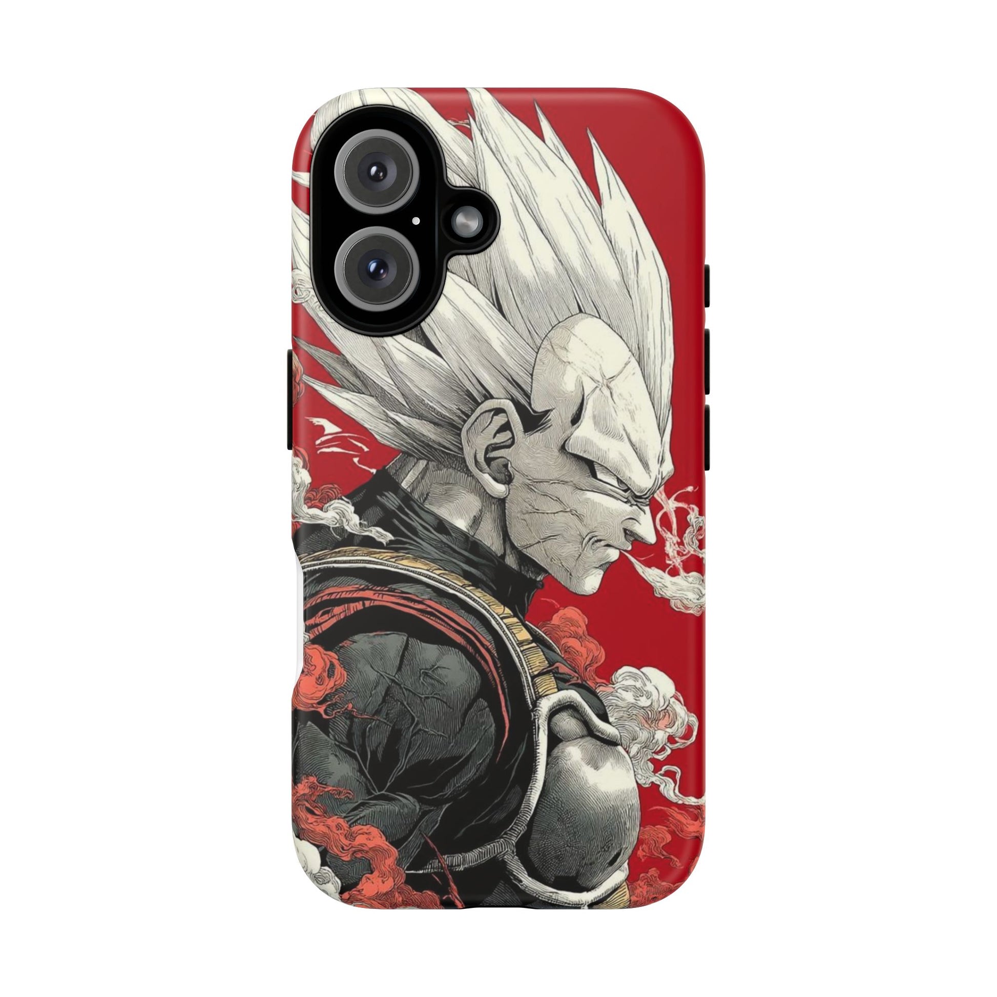 Dragon Ball Z Vegeta Anime Tough Cases for iPhones, Samsung, and Pixel