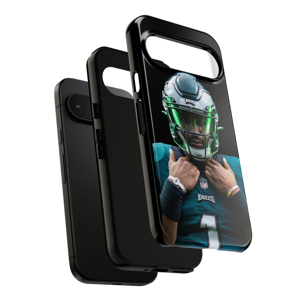 Eagles Football Jalen Hurts Tough Cases for iPhones, Samsung, and Pixel