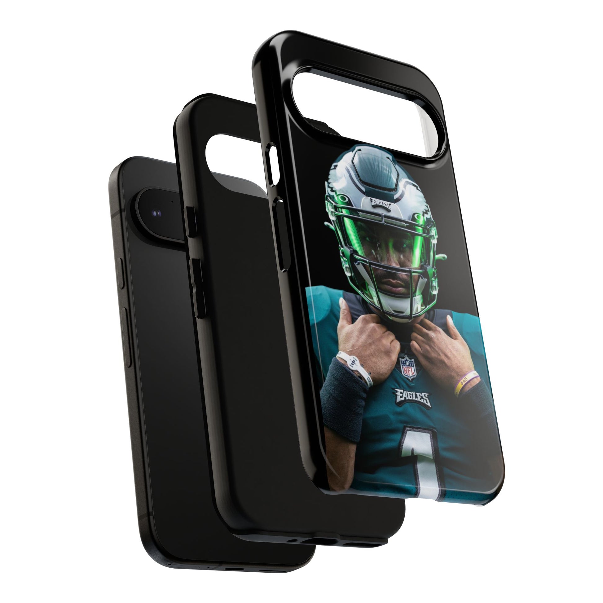 Eagles Football Jalen Hurts Tough Cases for iPhones, Samsung, and Pixel